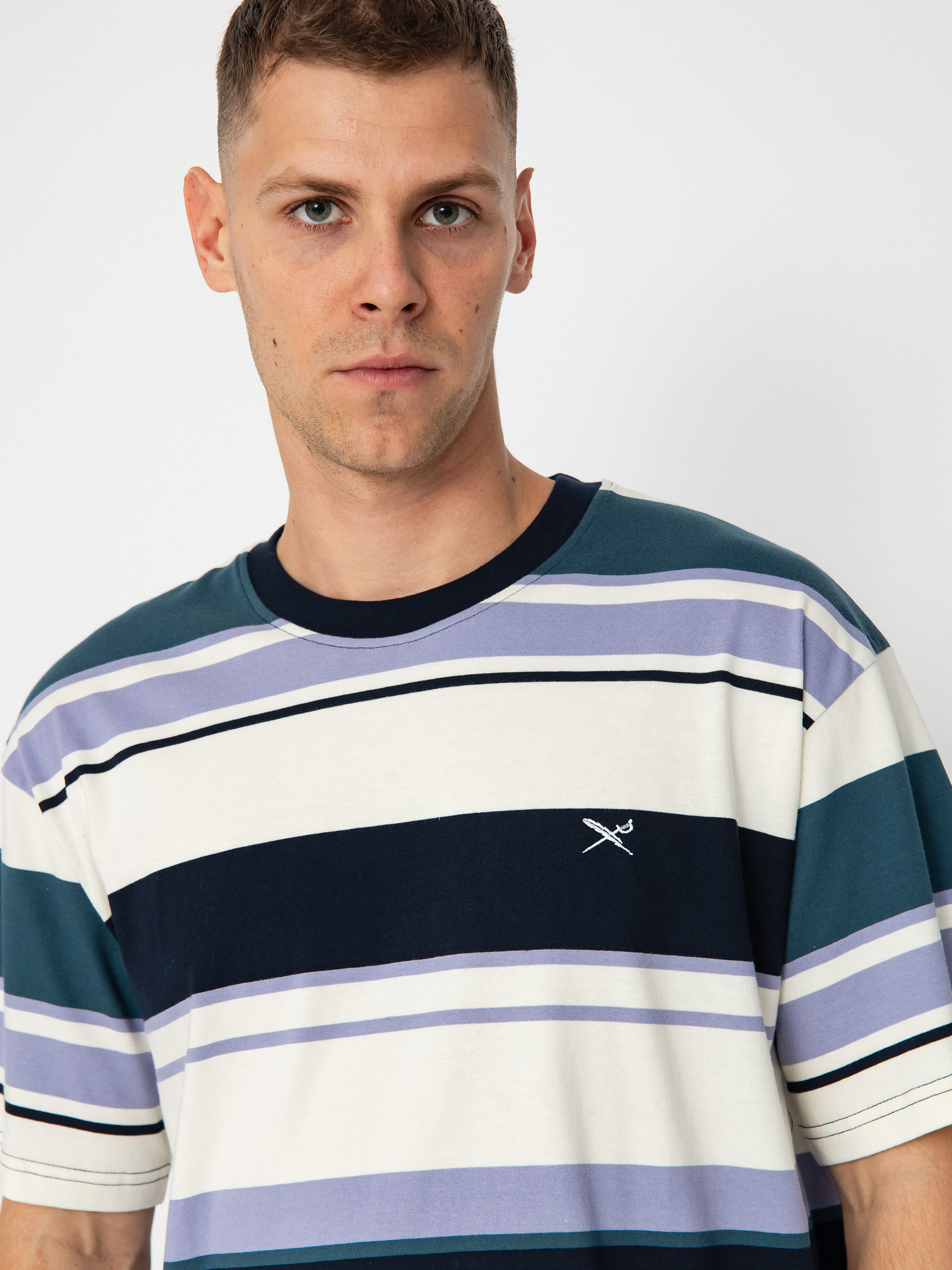 Tričko Iriedaily Wide Stripe (cool jungle)