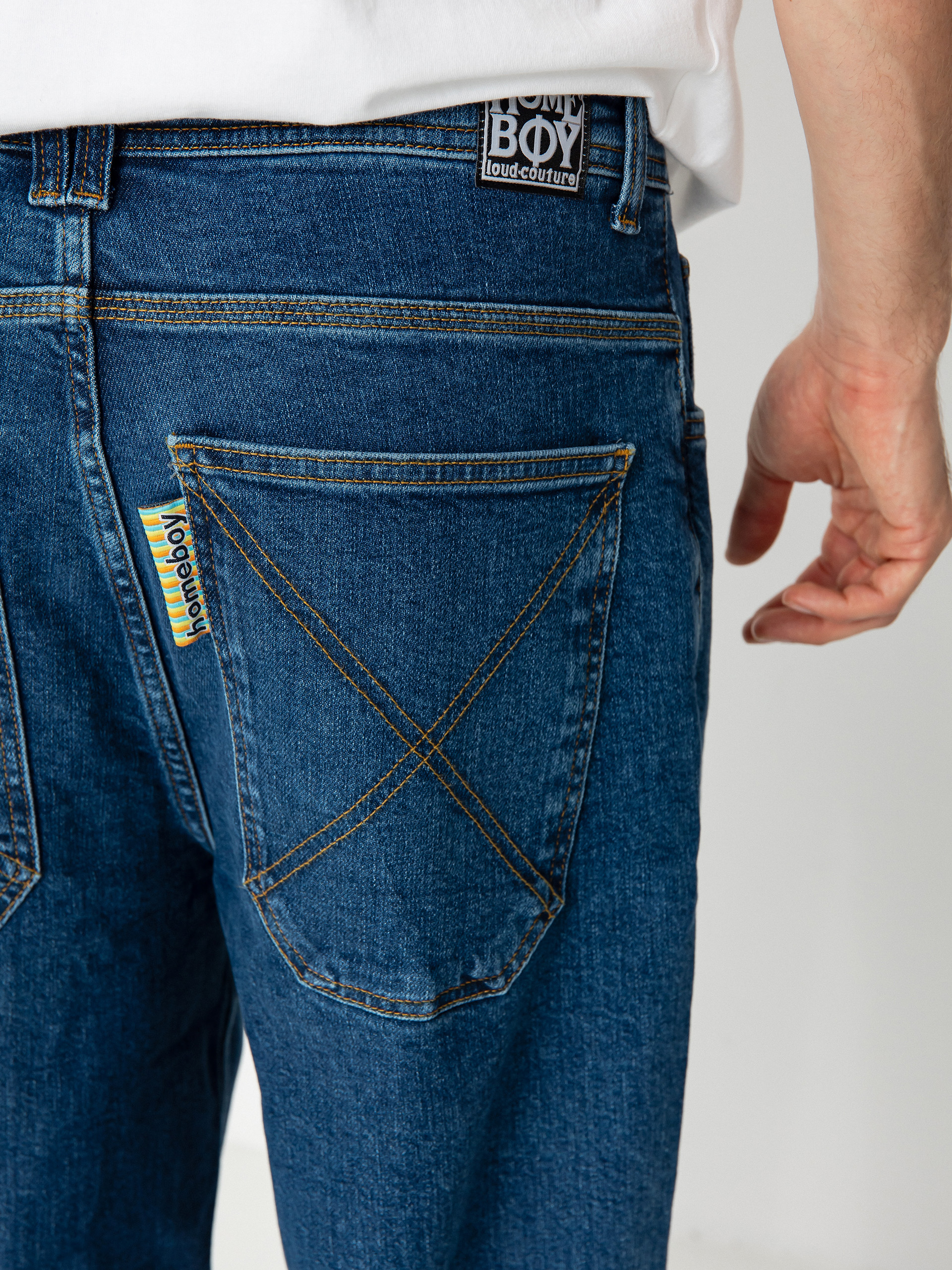 Nohavice Homeboy X Tra Baggy Denim (washed blue)