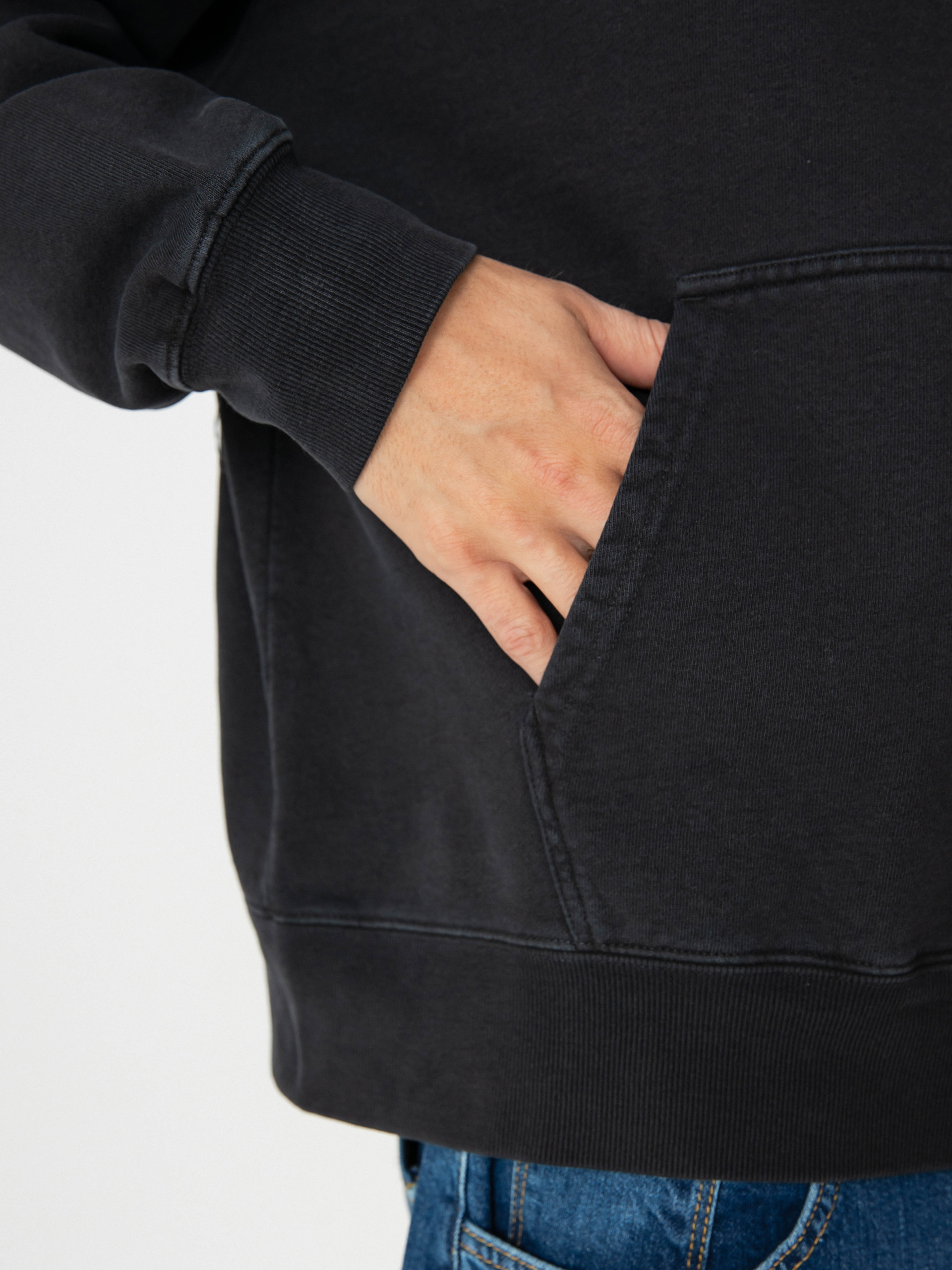 Mikina s kapucňou Fox Wordmark HD (black)