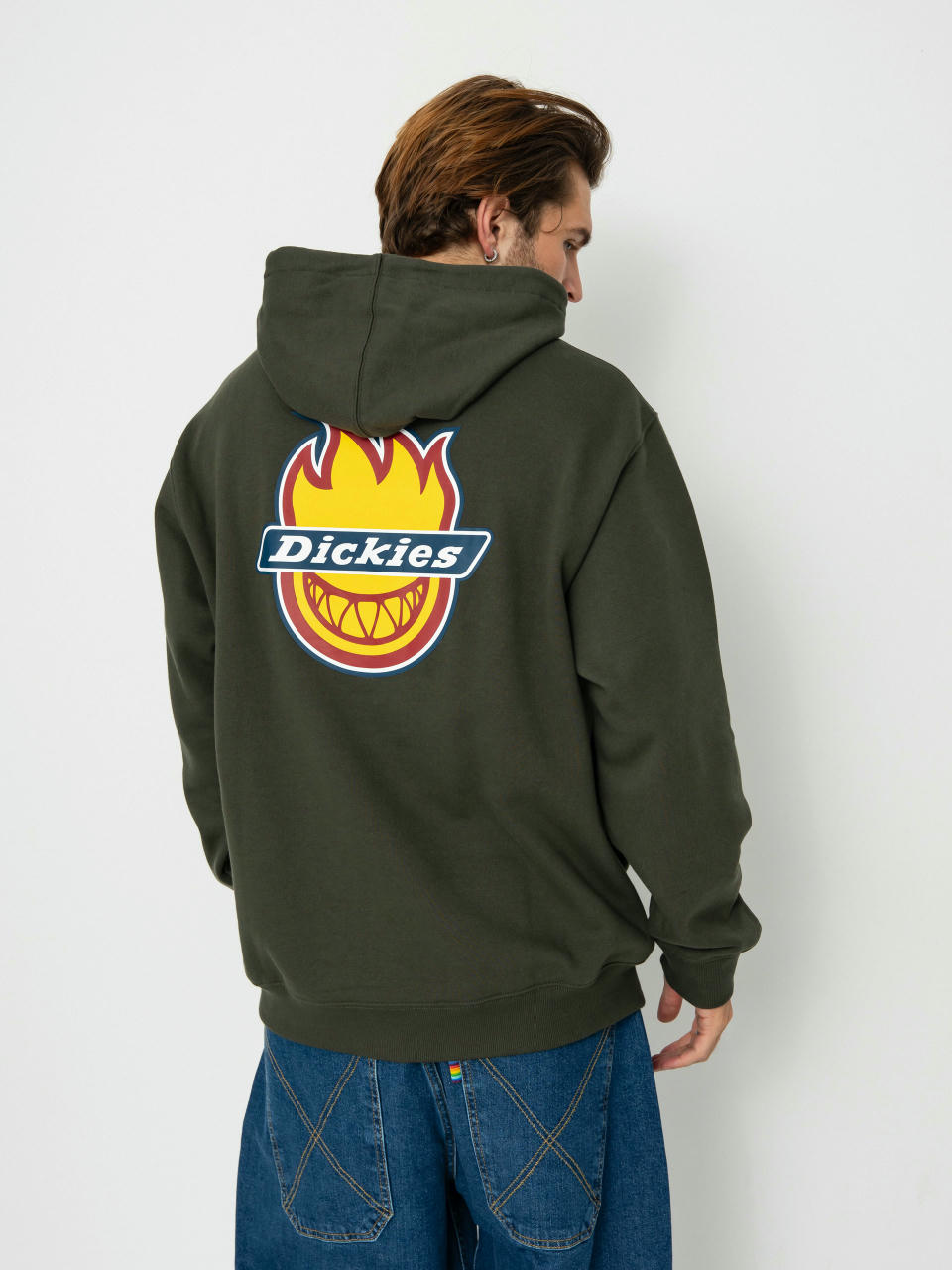 Mikina s kapucňou Dickies X Spitfire Hoodie HD (olive green)