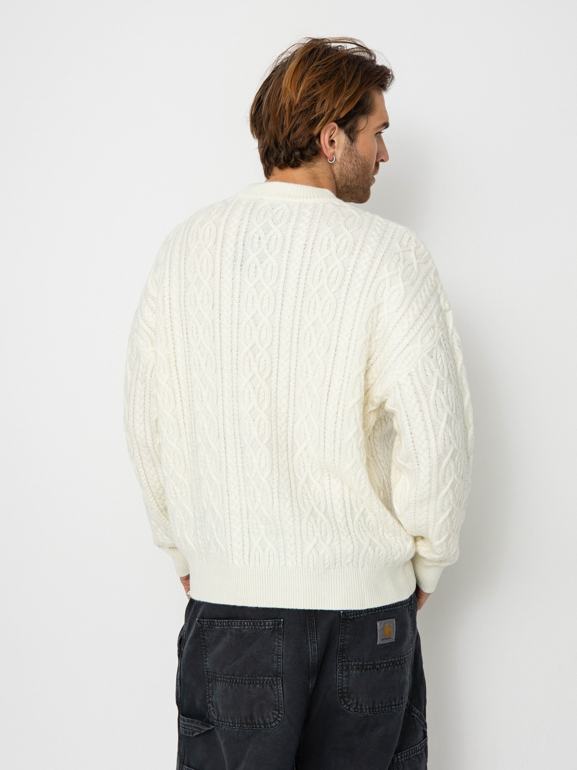 Sveter Wasted Paris Rain Cable Knit (off white)
