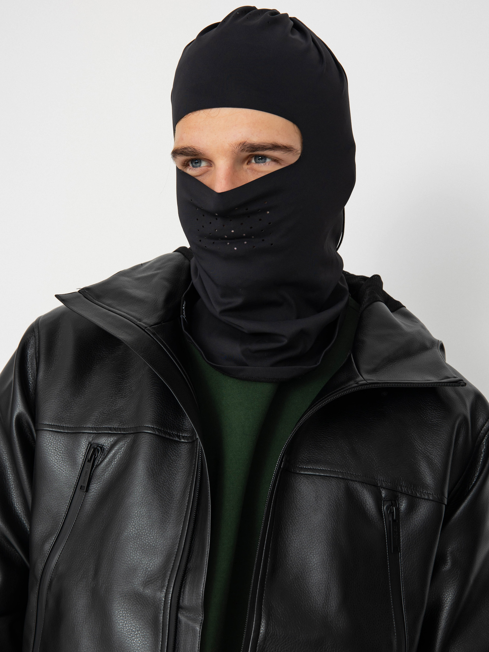 Bunda Wasted Paris Kingdom Faux Leather Windbreaker (black)