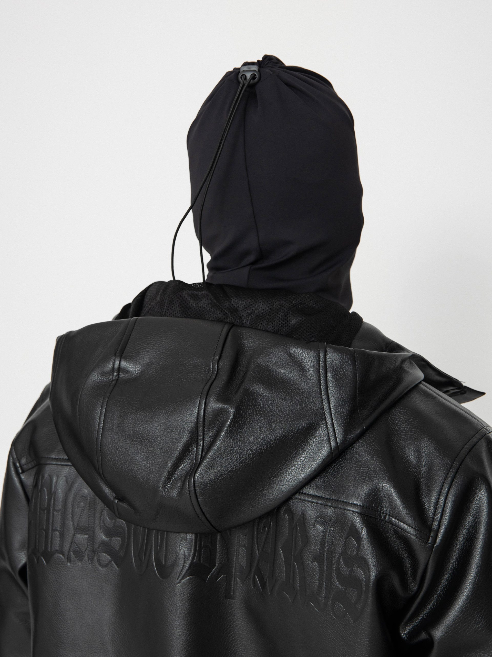 Bunda Wasted Paris Kingdom Faux Leather Windbreaker (black)
