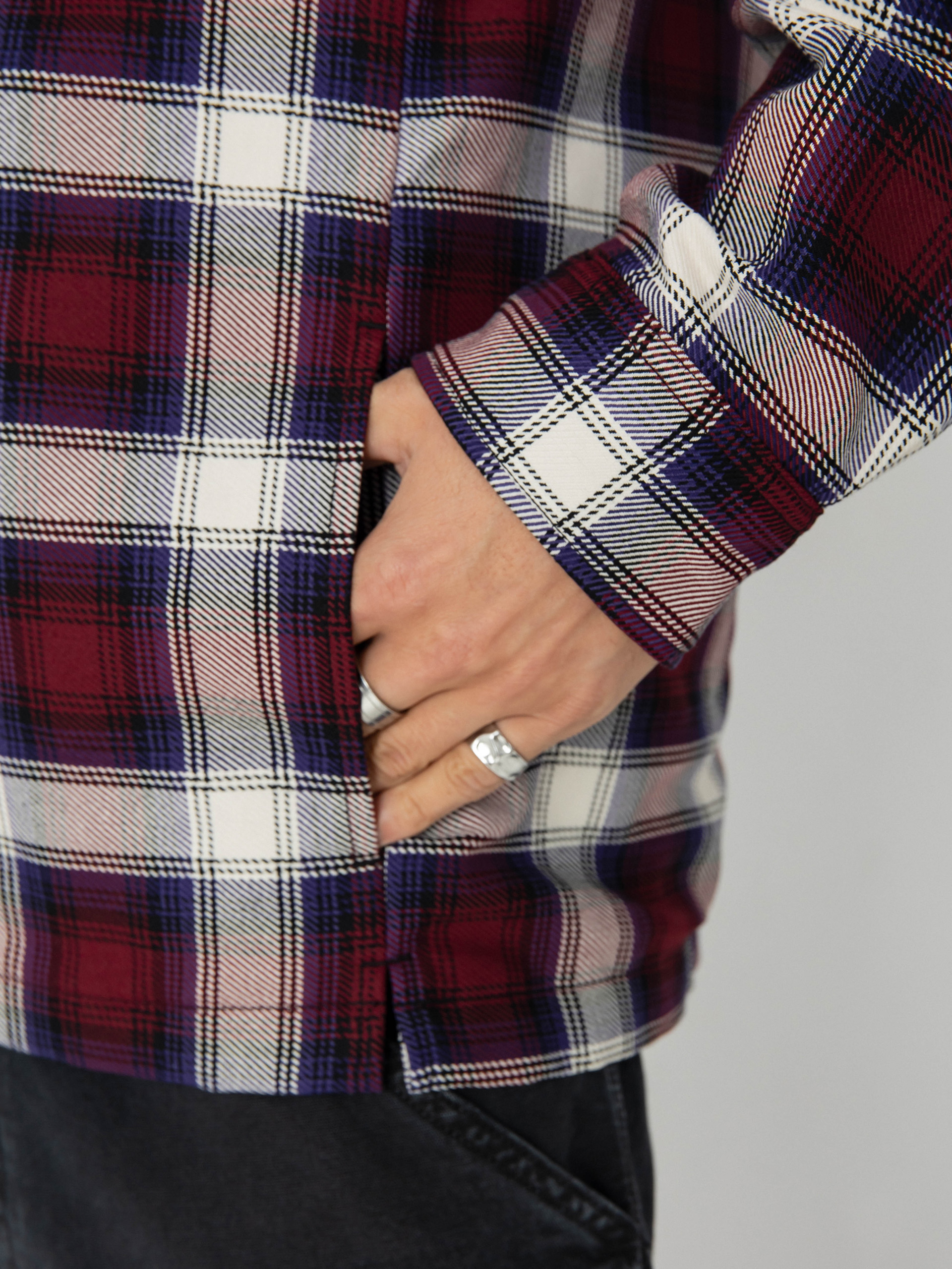 Bunda Carhartt WIP Monahan (monahan check/malbec)