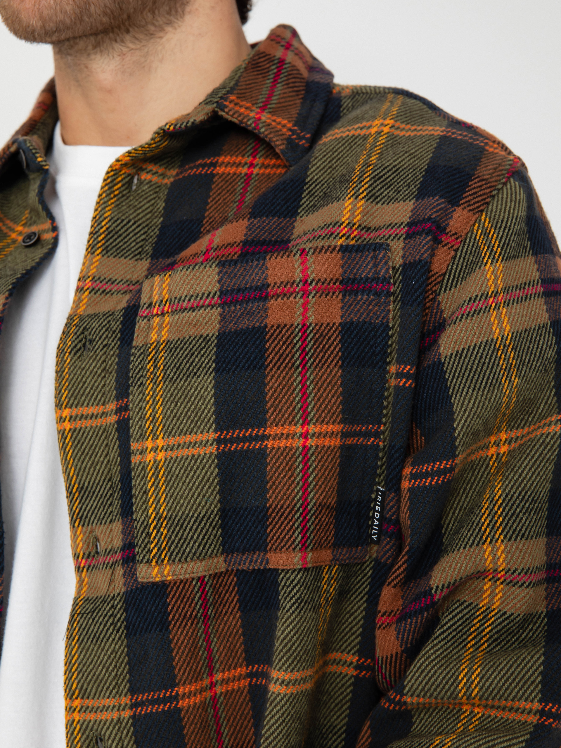 Košeľa Iriedaily Chillax Lumber (navy brown)