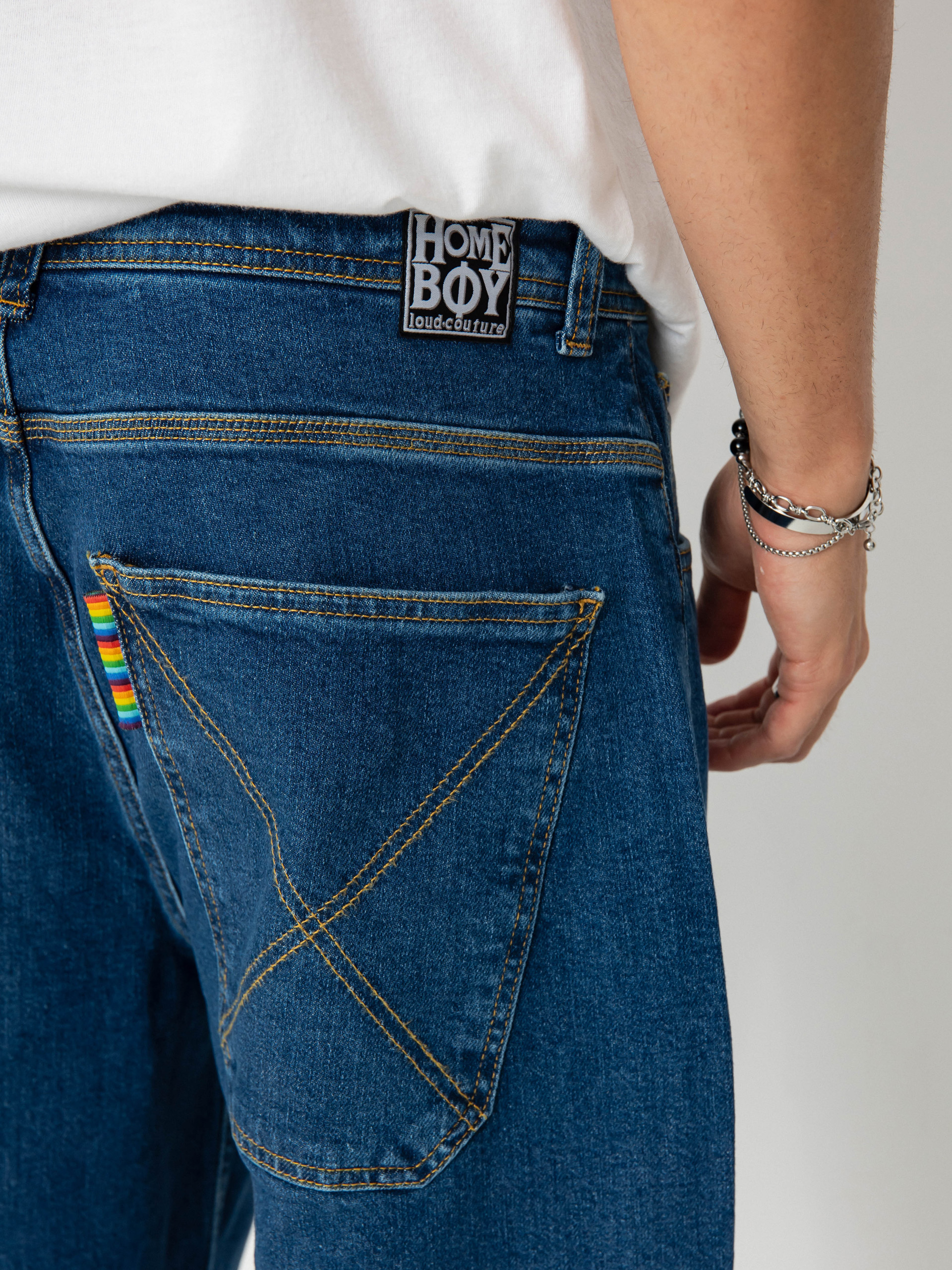 Nohavice Homeboy X Tra Monster Denim (washed blue)