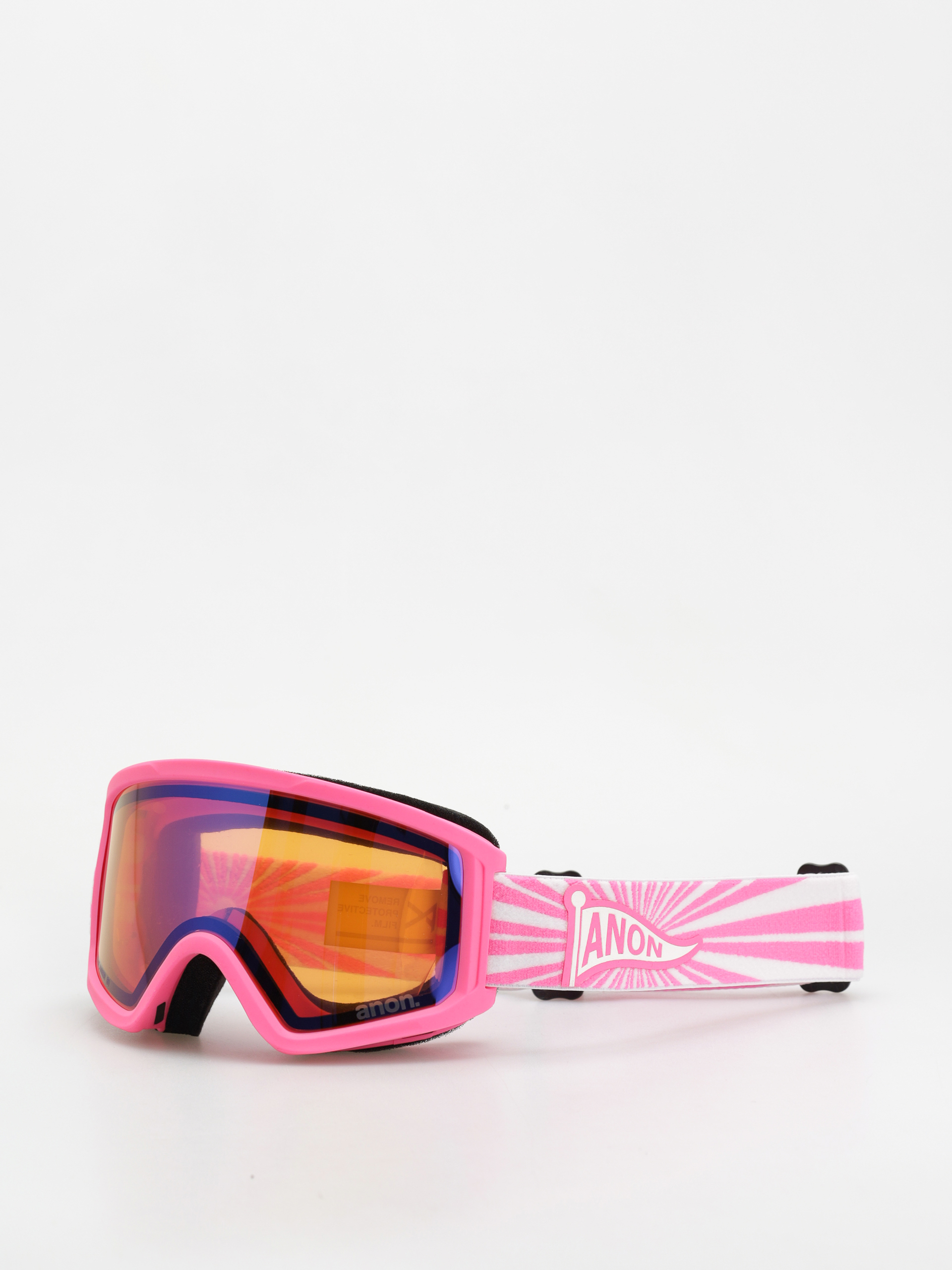 Snowboardové okuliare Anon Tracker 2.0 JR (pink flag/blue amber)