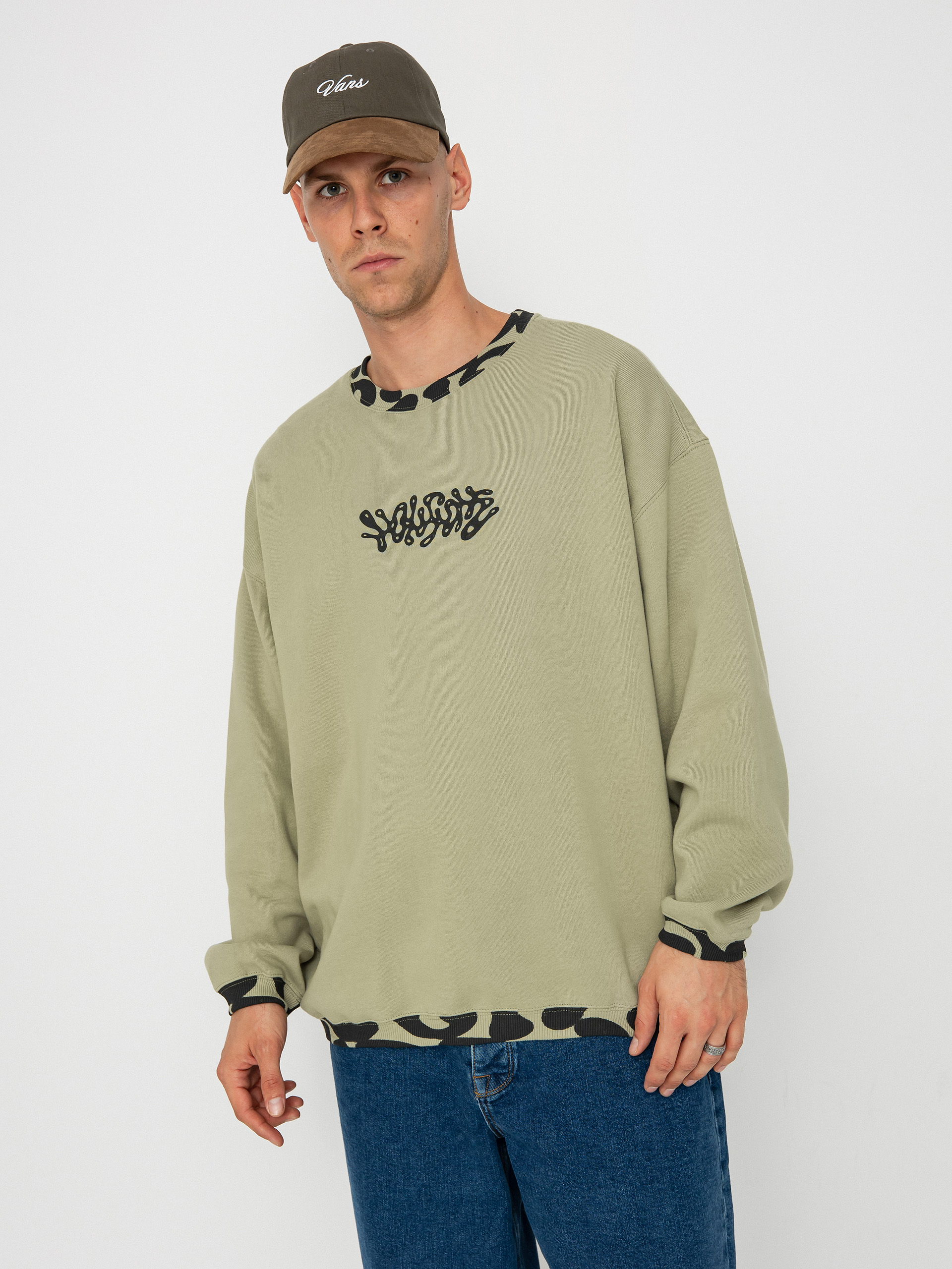 Mikina Volcom Fa Zephyr Crew (green tea)