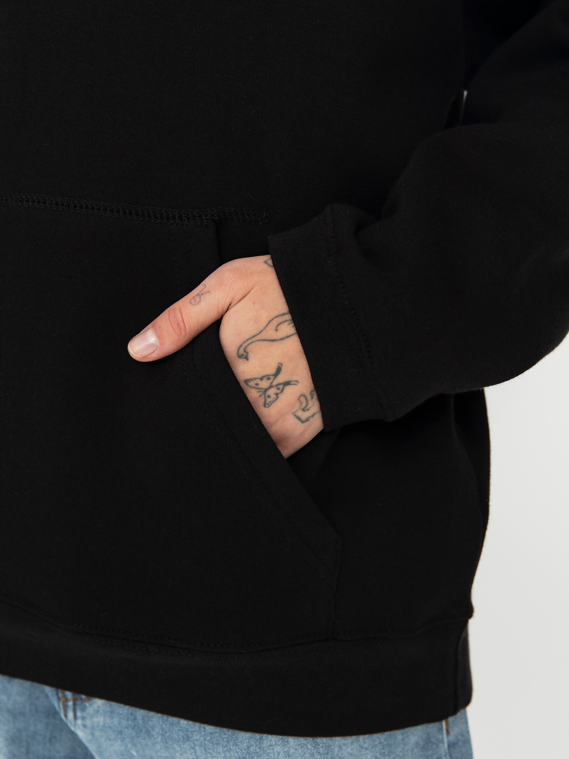 Mikina s kapucňou Volcom Stone Heart Up HD Wmn (black)