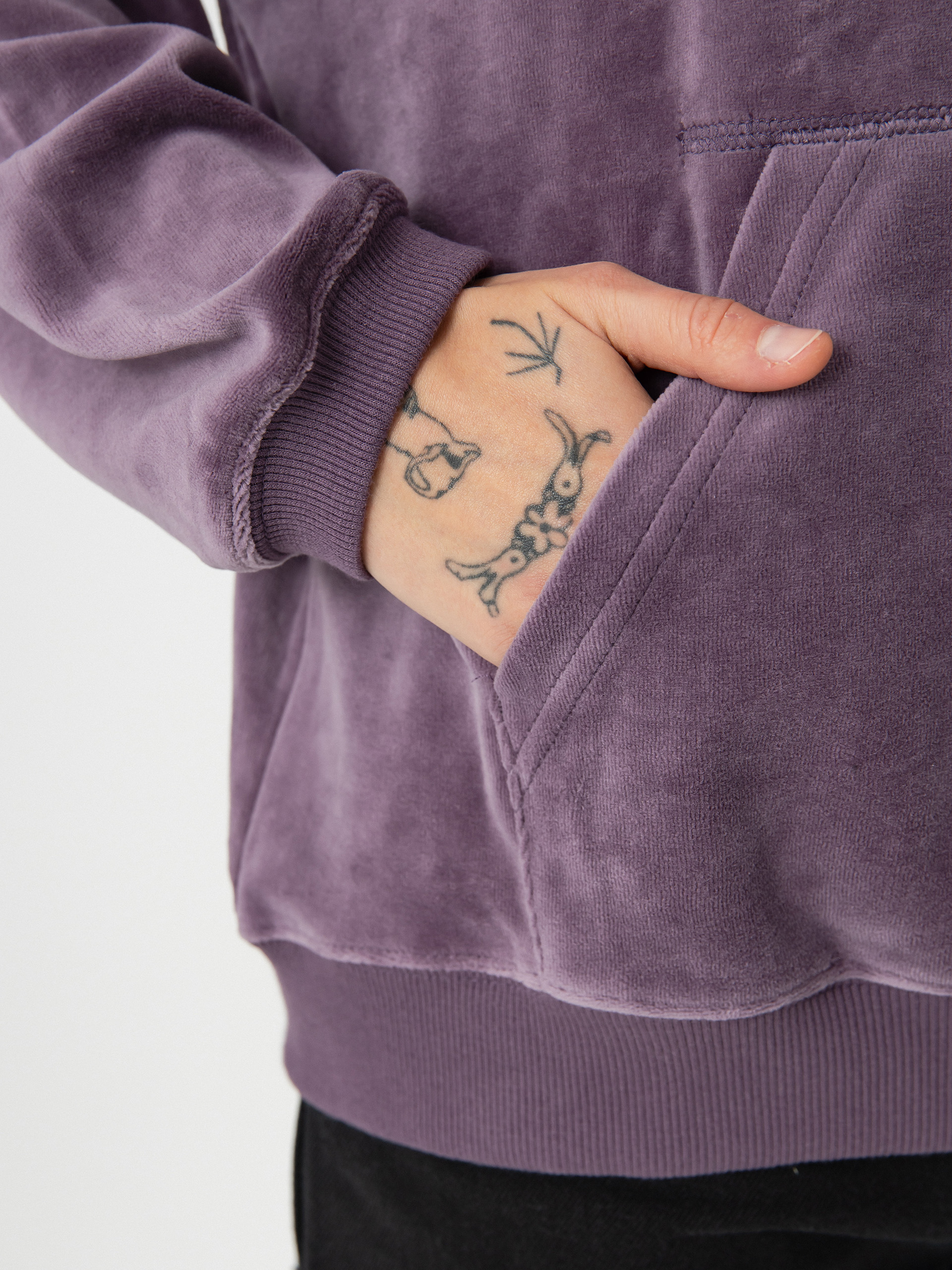 Mikina s kapucňou Volcom Stone Heart Up Velvet HD Wmn (vintage violet)