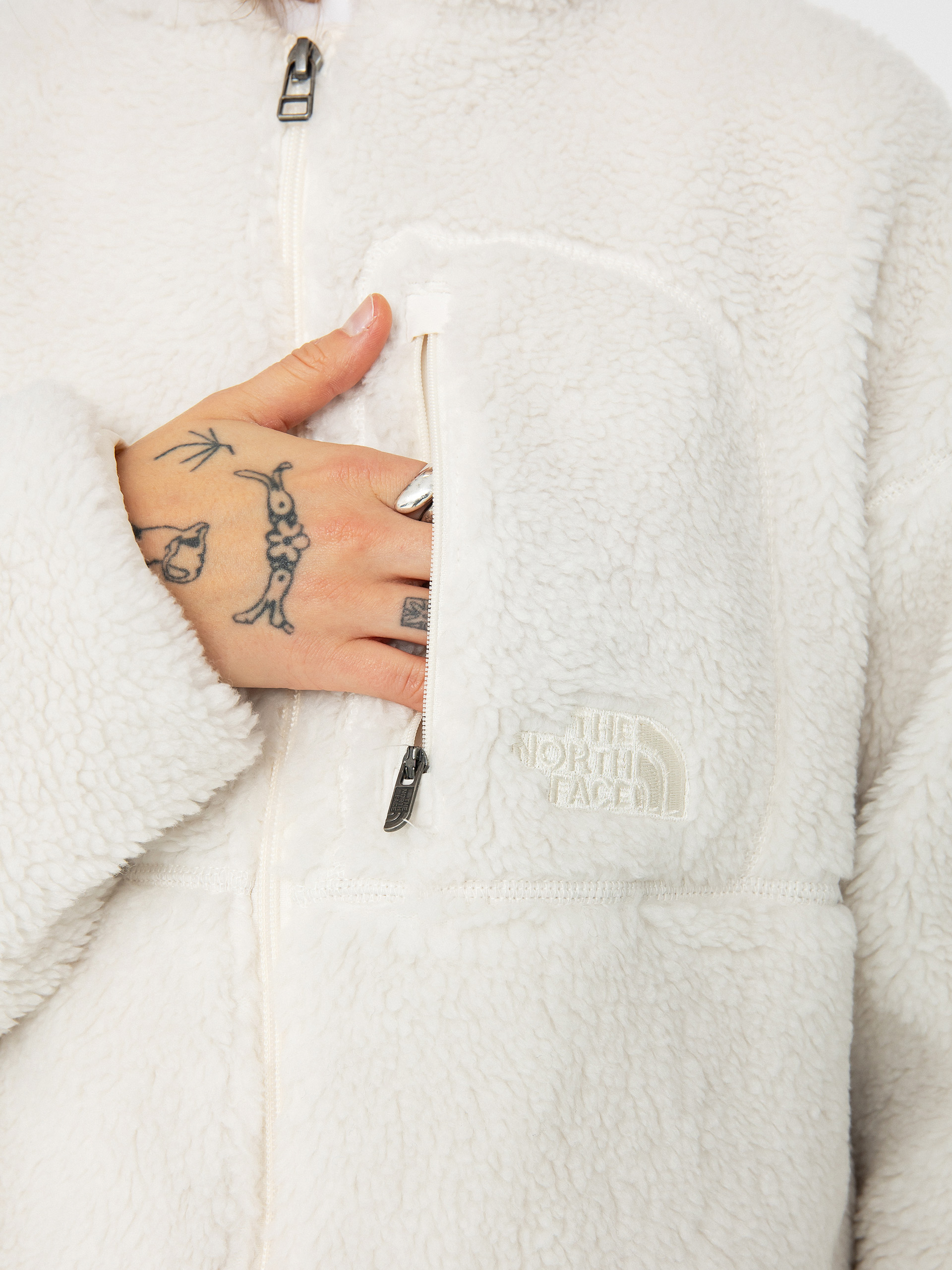 Dámsky Bunda The North Face Extreme Pile 2 FZ (white dune)