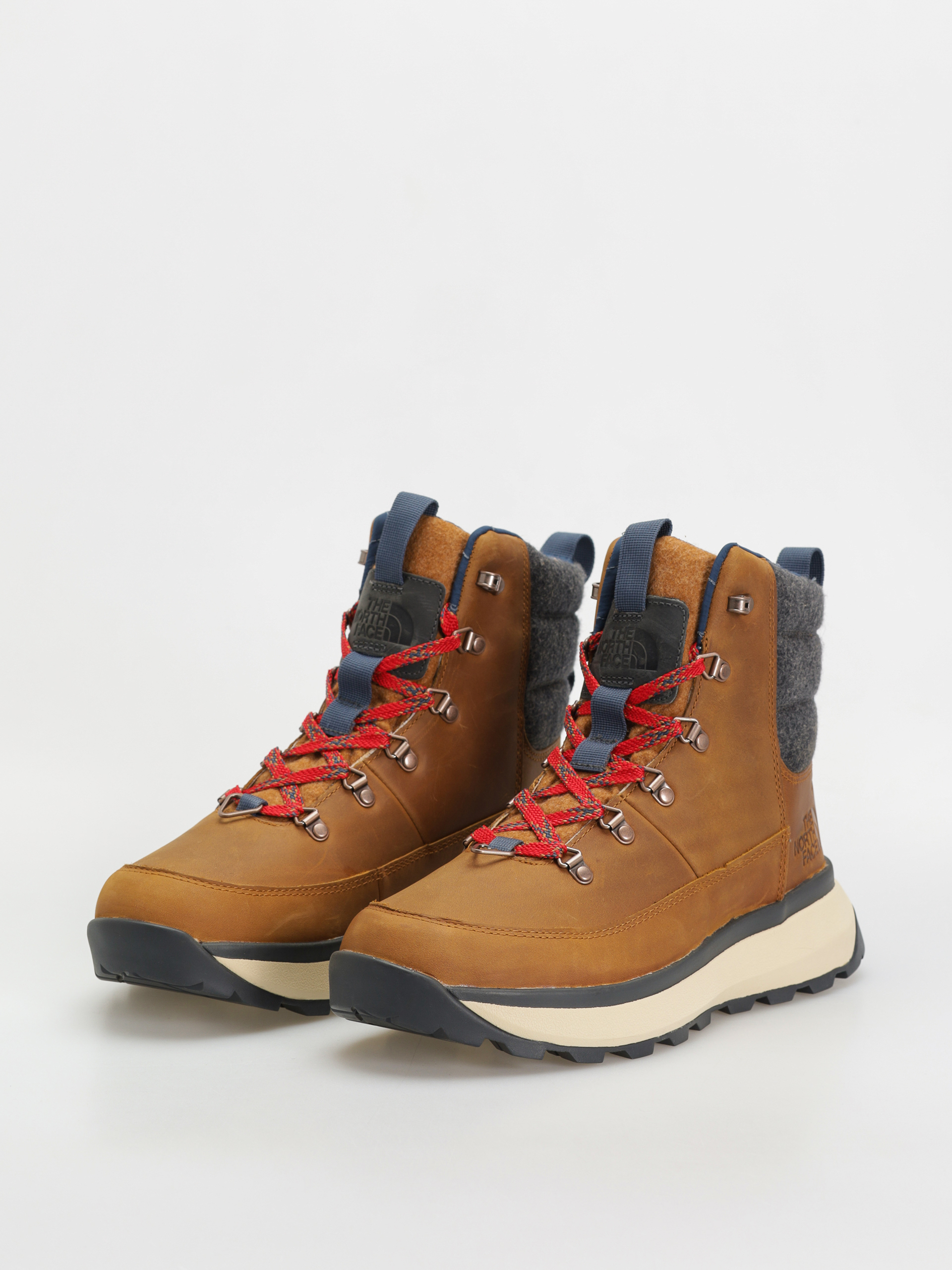 Topánky The North Face Bergen Leather Wp (timber tan/tnf red)