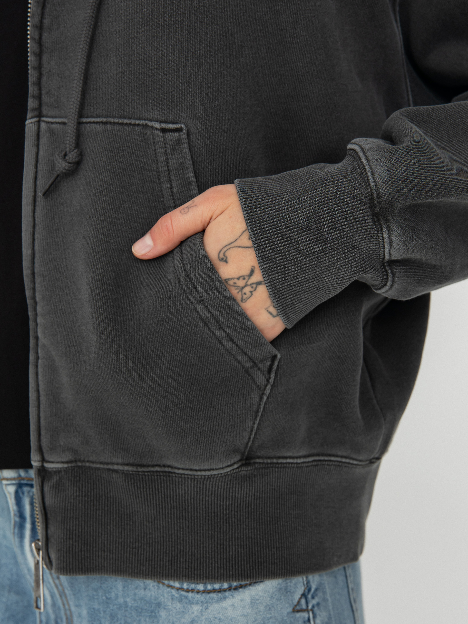 Mikina s kapucňou Carhartt WIP Nelson ZHD Wmn (graphite)