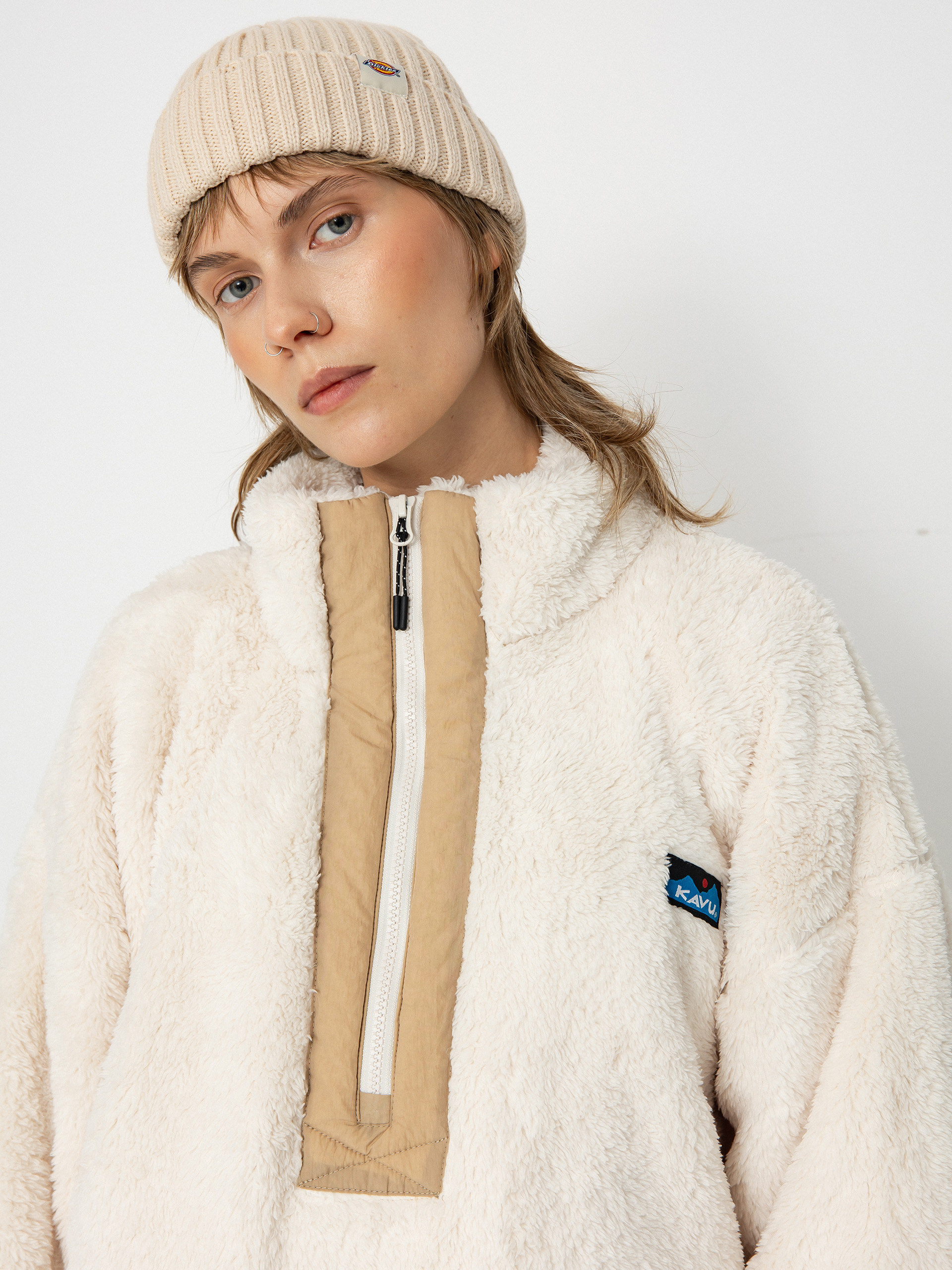 Pánsky Flísová mikina Kavu Rockhaven (chalk)