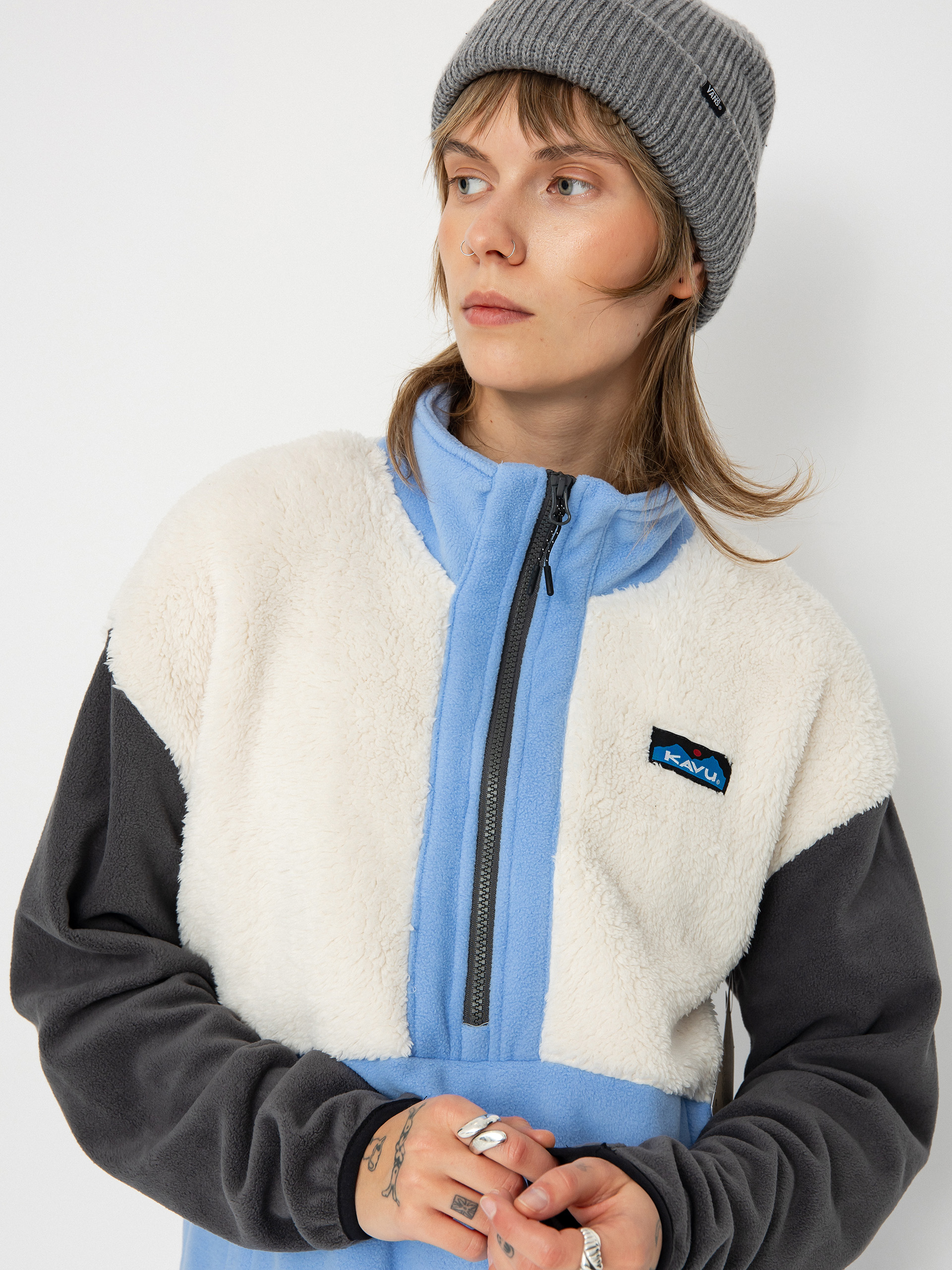 Pánsky Flísová mikina Kavu Timber Lane (sky mix)