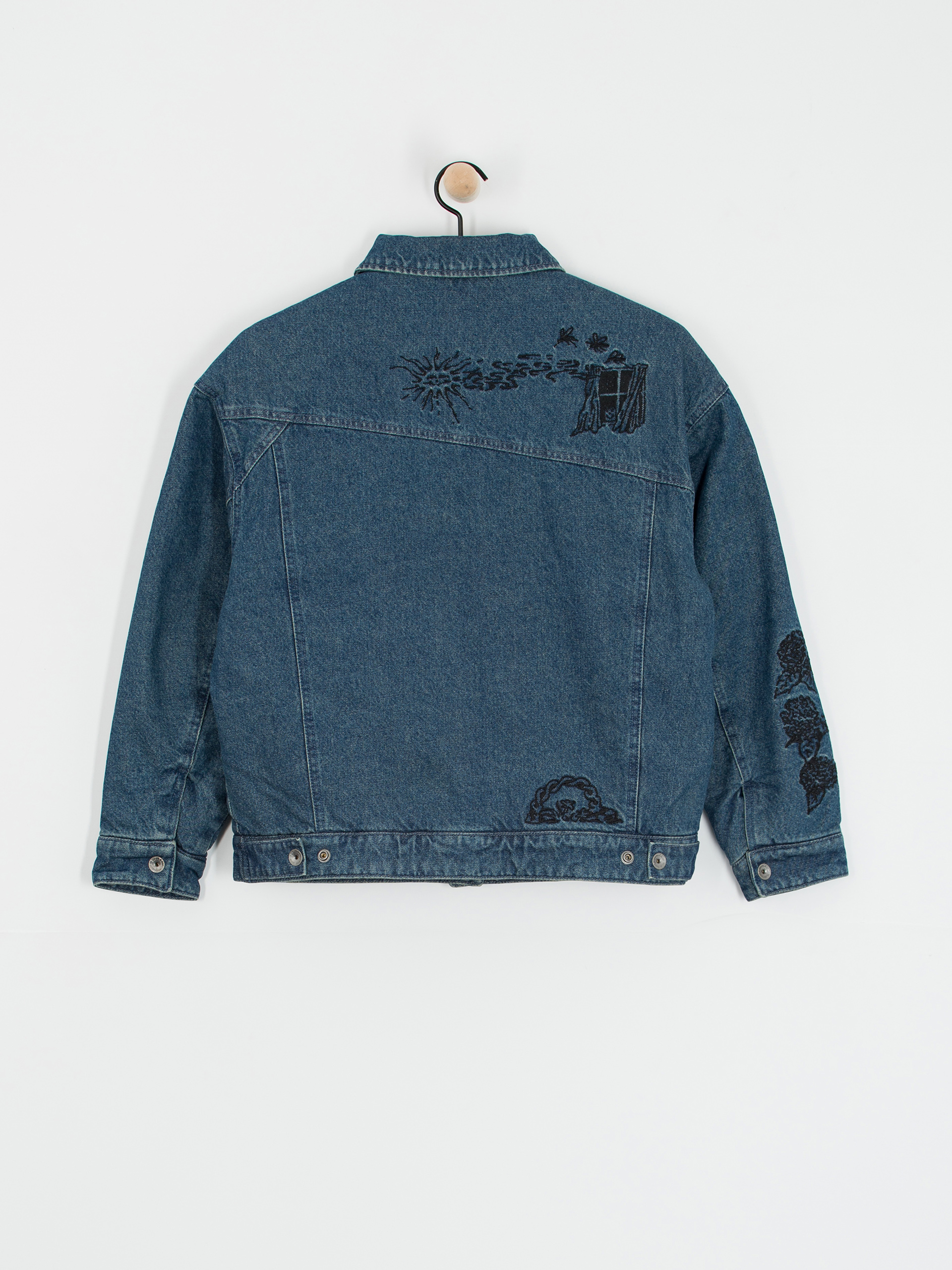 Bunda Volcom Fa Keutchi Denim Wmn (vmi-vintage marbled indigo)