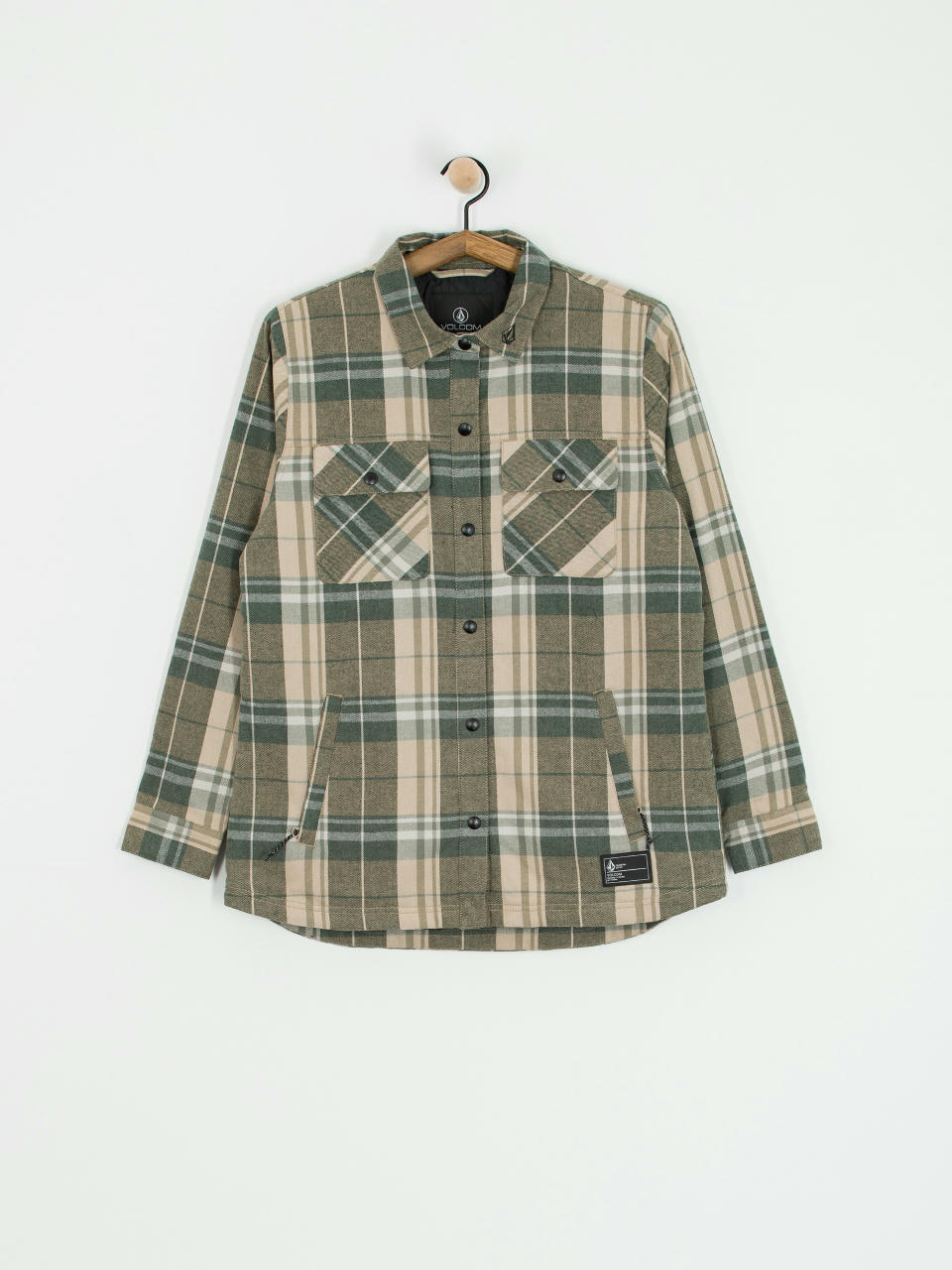 Snowboardová bunda Volcom Ins Riding Flannel Wmn (sand)