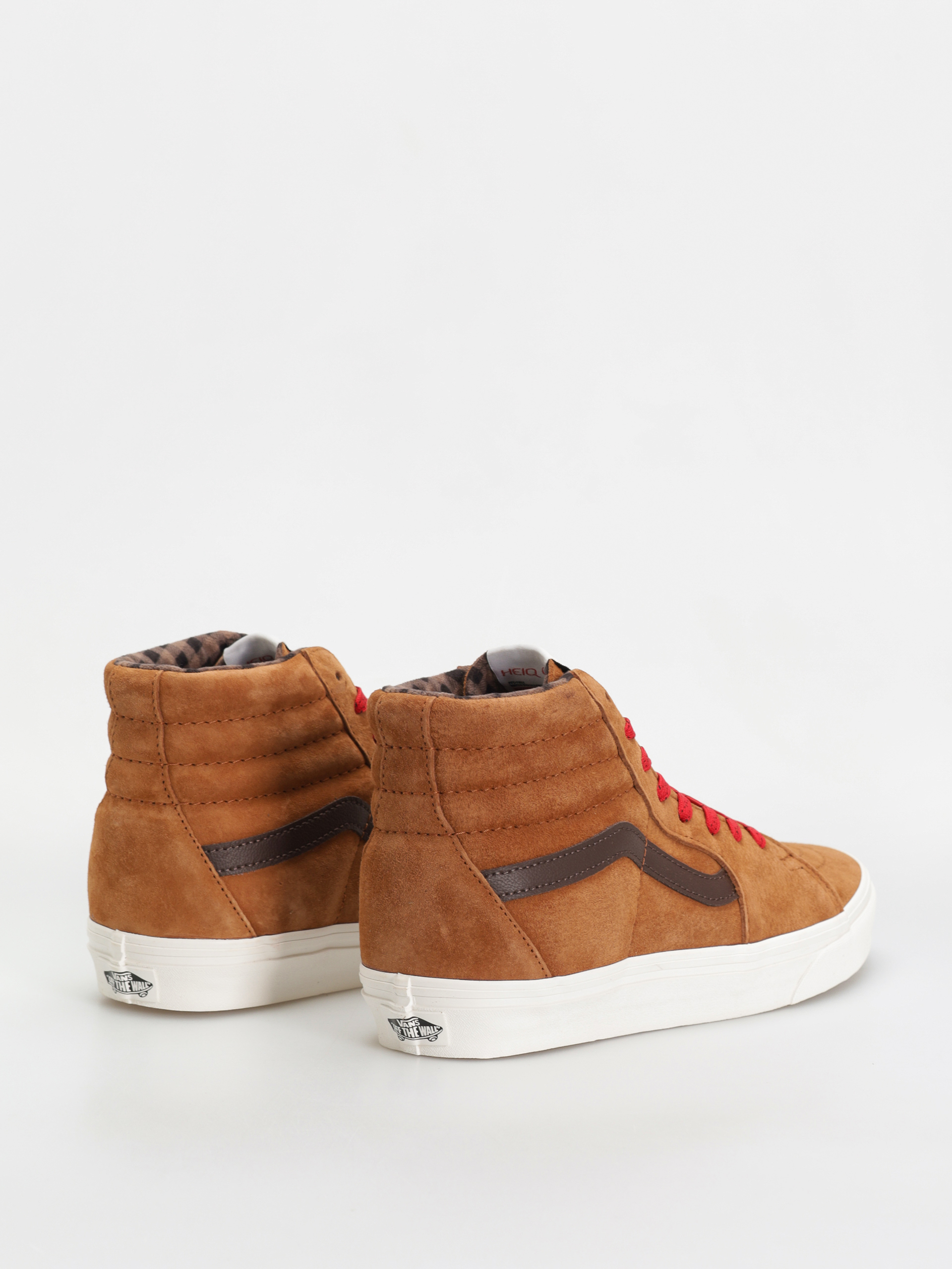 Topánky Vans Sk8 Hi (pig suede plaid glazed ginger)