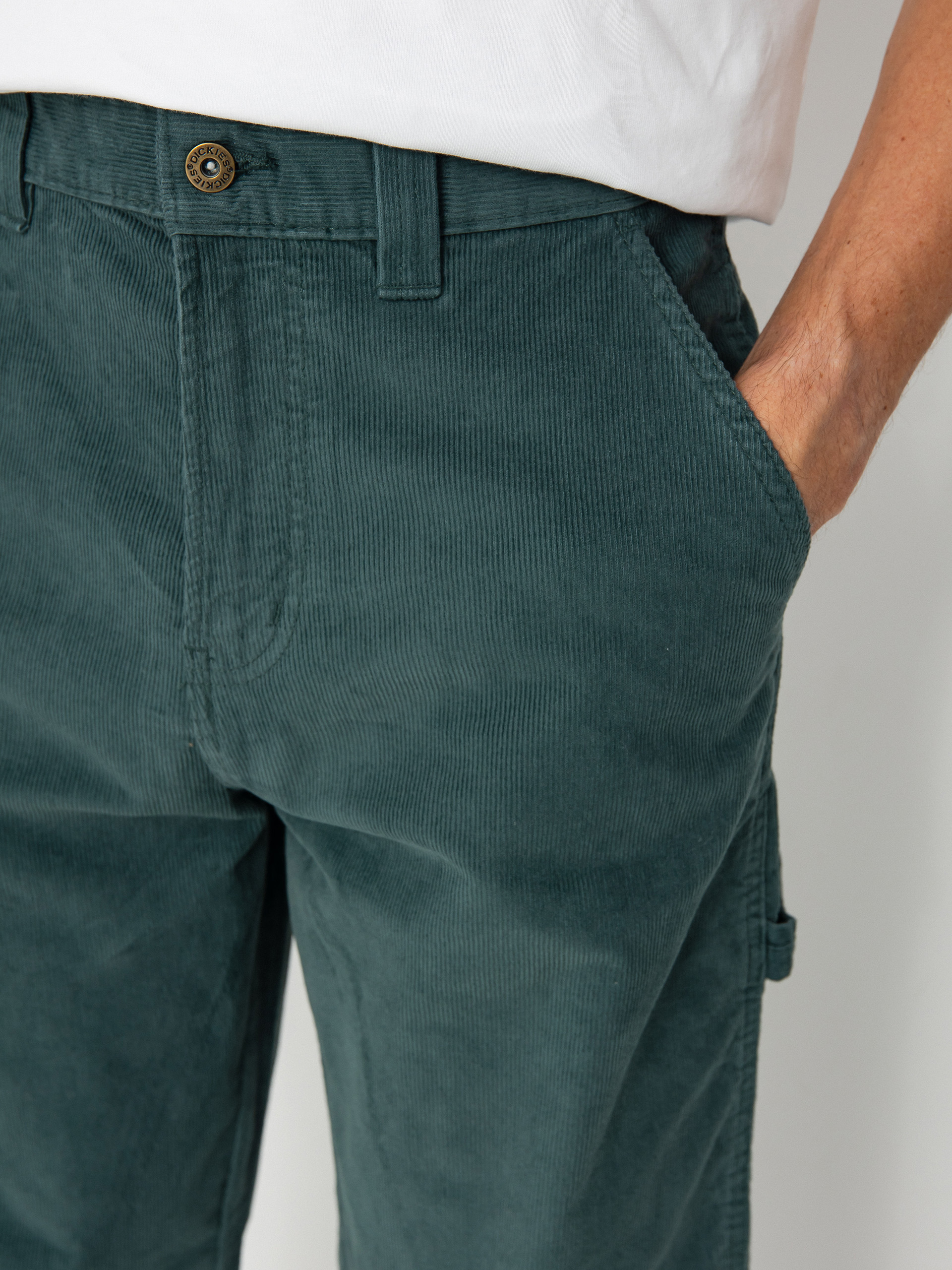 Nohavice Dickies Corduroy Carpenter (lincoln green)