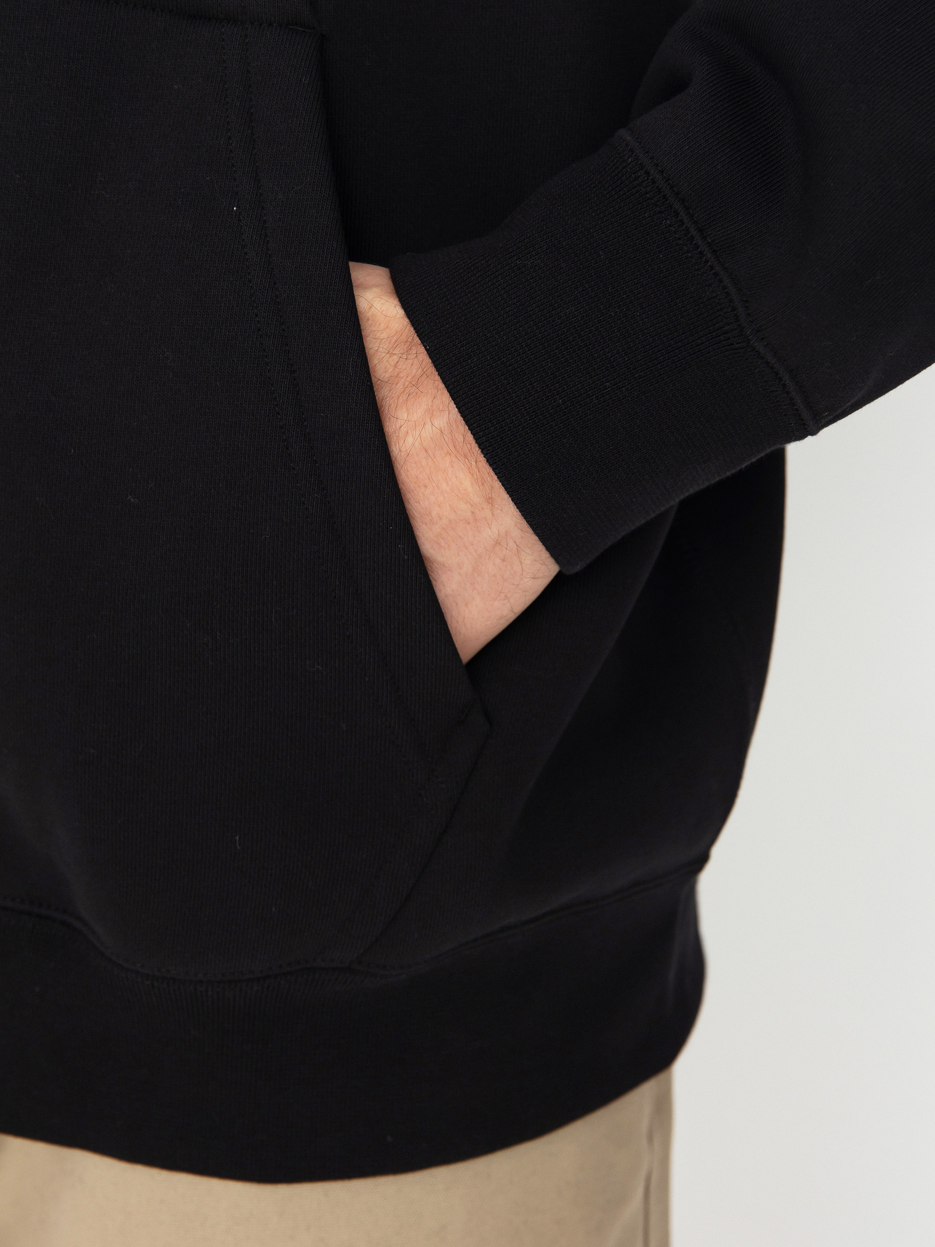 Mikina s kapucňou Nike SB Solo Swoosh ZHD (black/white)