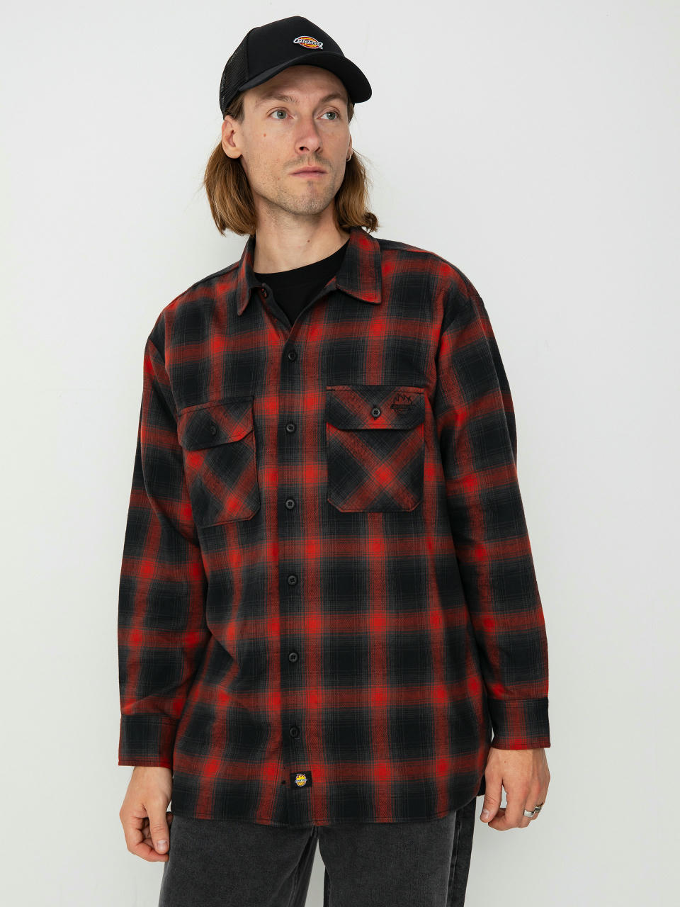 Košeľa Dickies X Spitfire Flannel (red ochre)