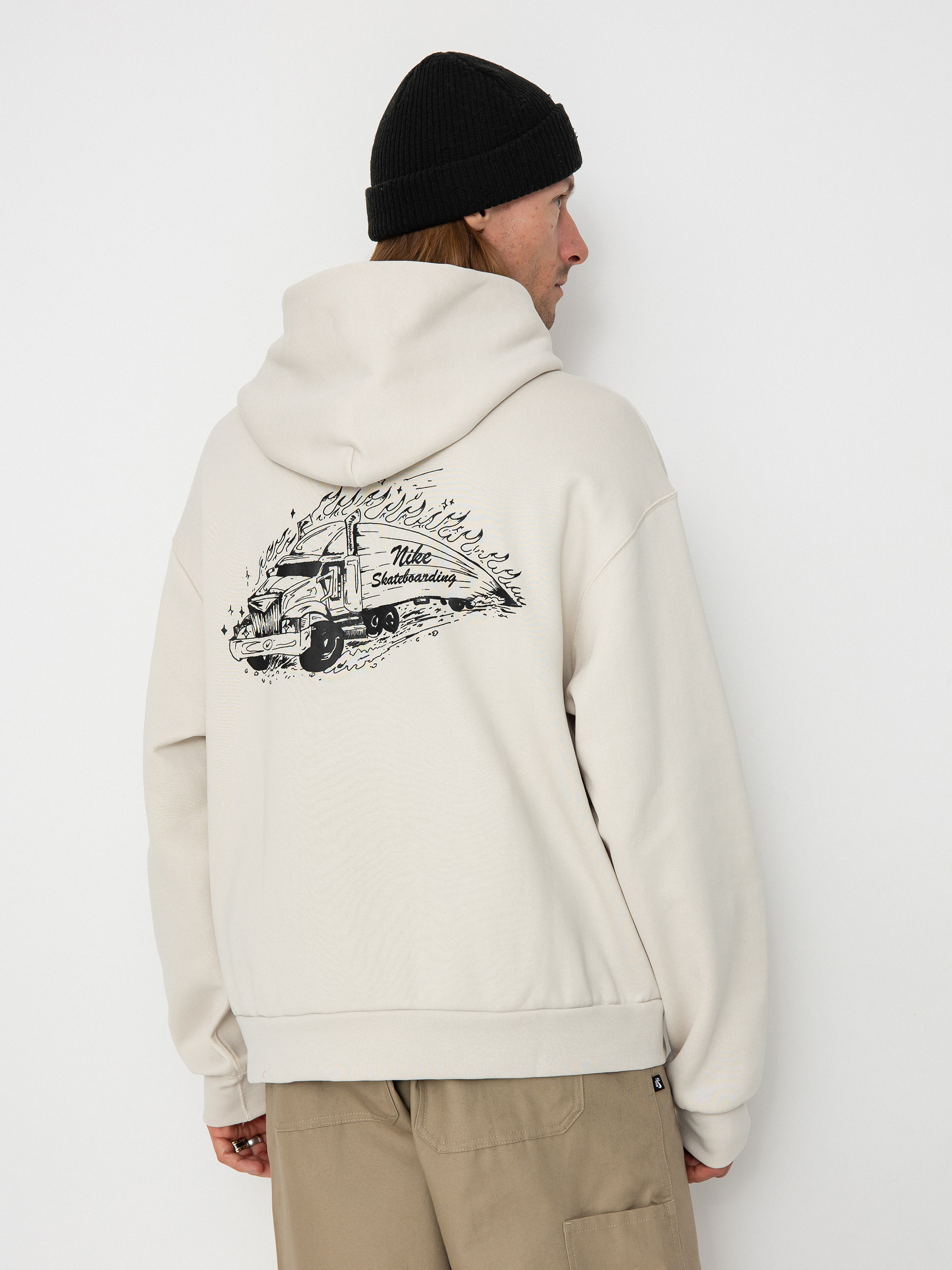 Mikina s kapucňou Nike SB Truckin HD (lt orewood brn)