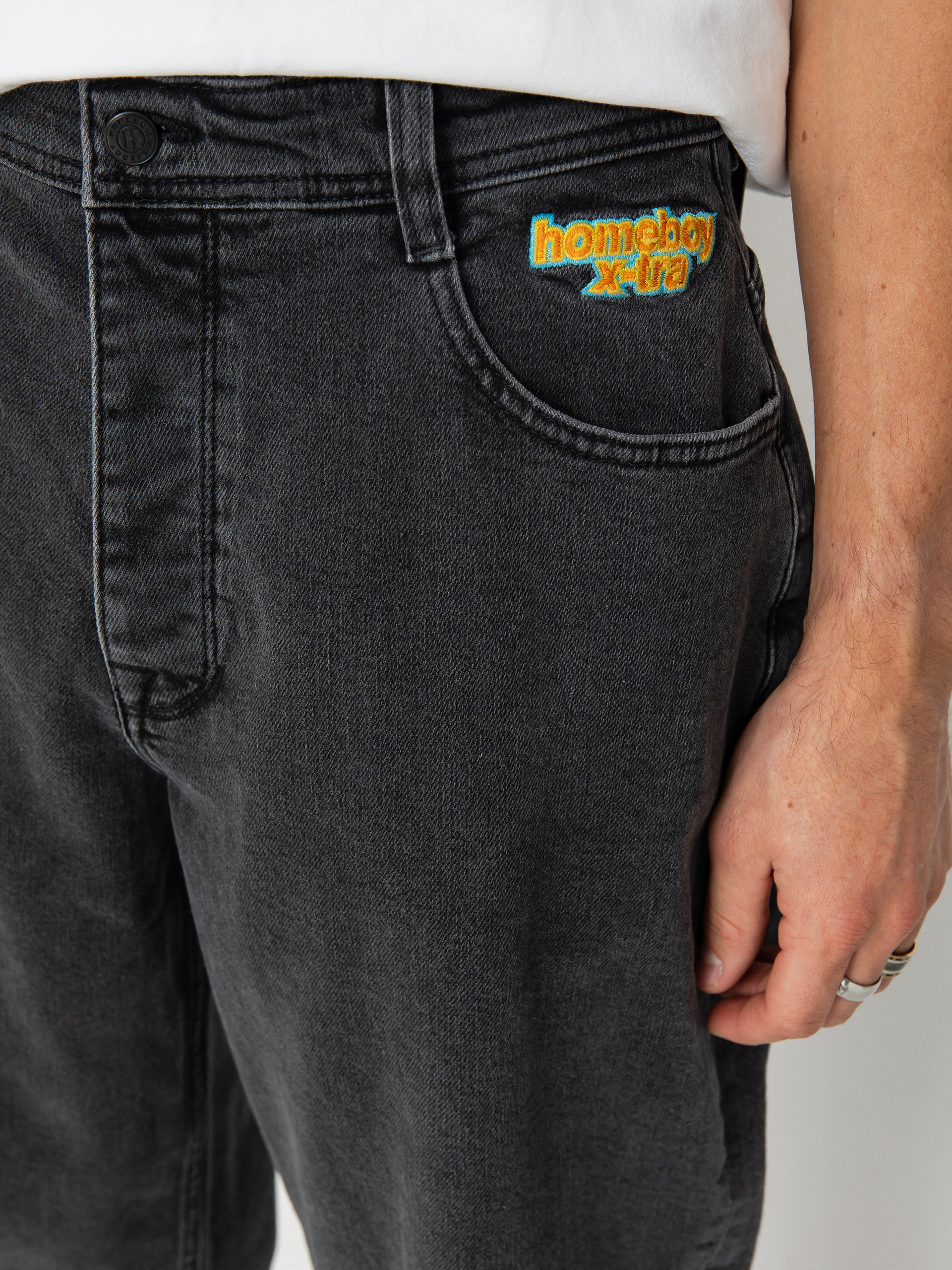 Nohavice Homeboy X Tra Monster Pencil Denim (washed grey)