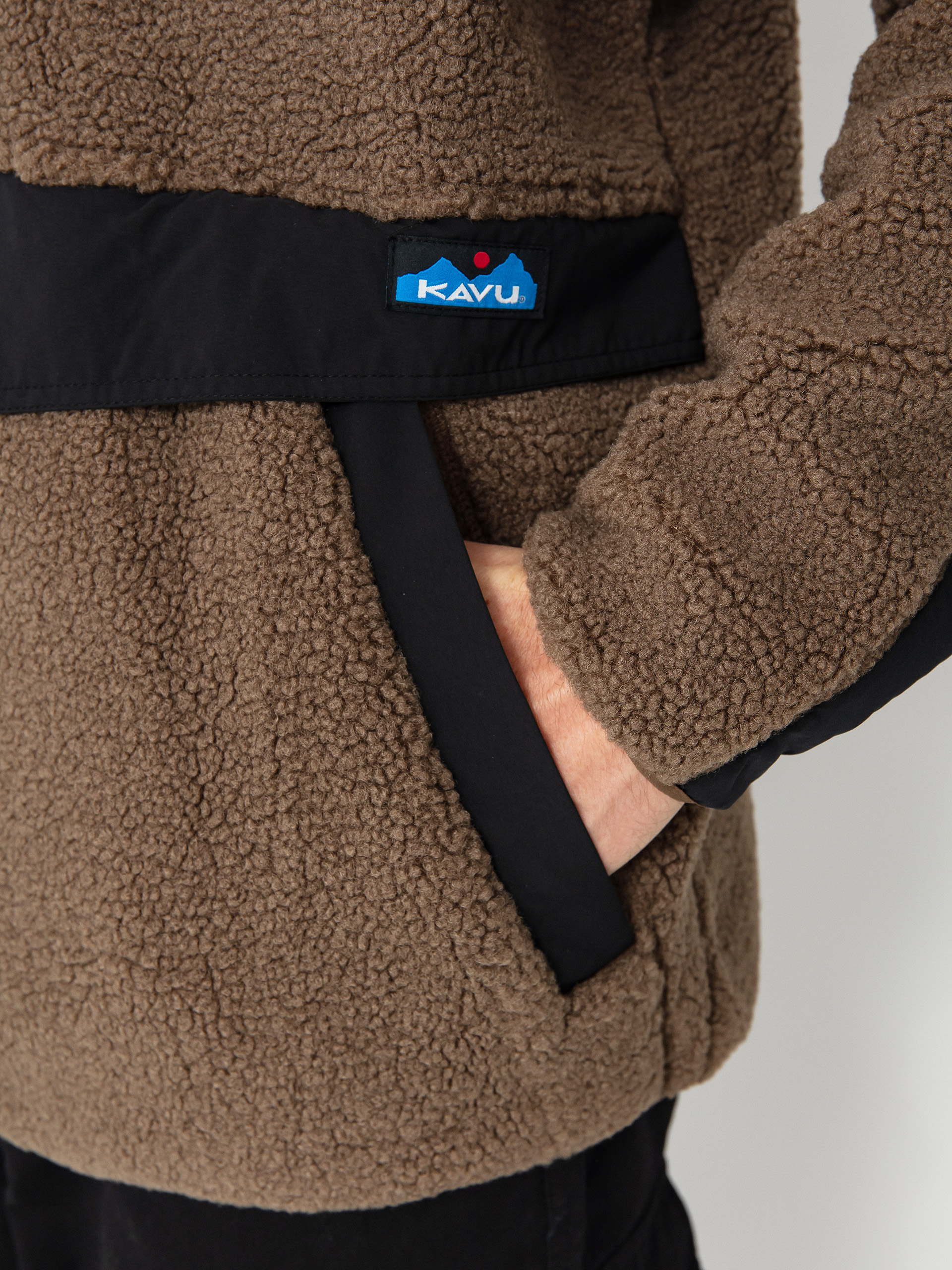 Pánsky Flísová mikina Kavu Port Pullover (walnut)