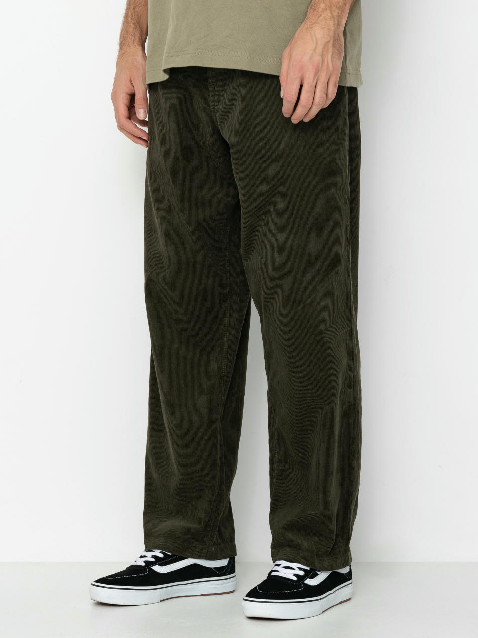 Nohavice Volcom Frickin Loose Tapered Cord (squadron green)