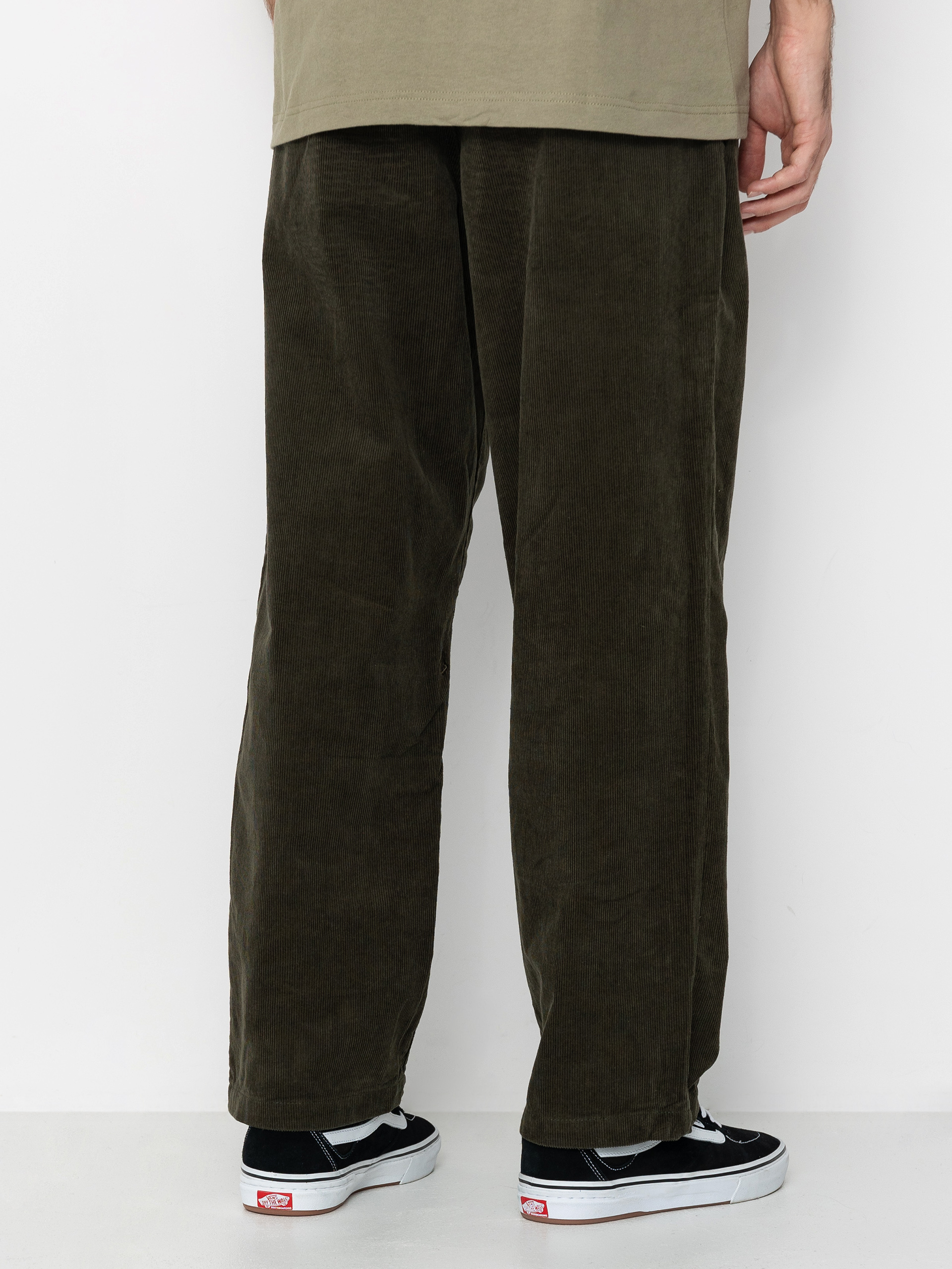 Nohavice Volcom Frickin Loose Tapered Cord (squadron green)