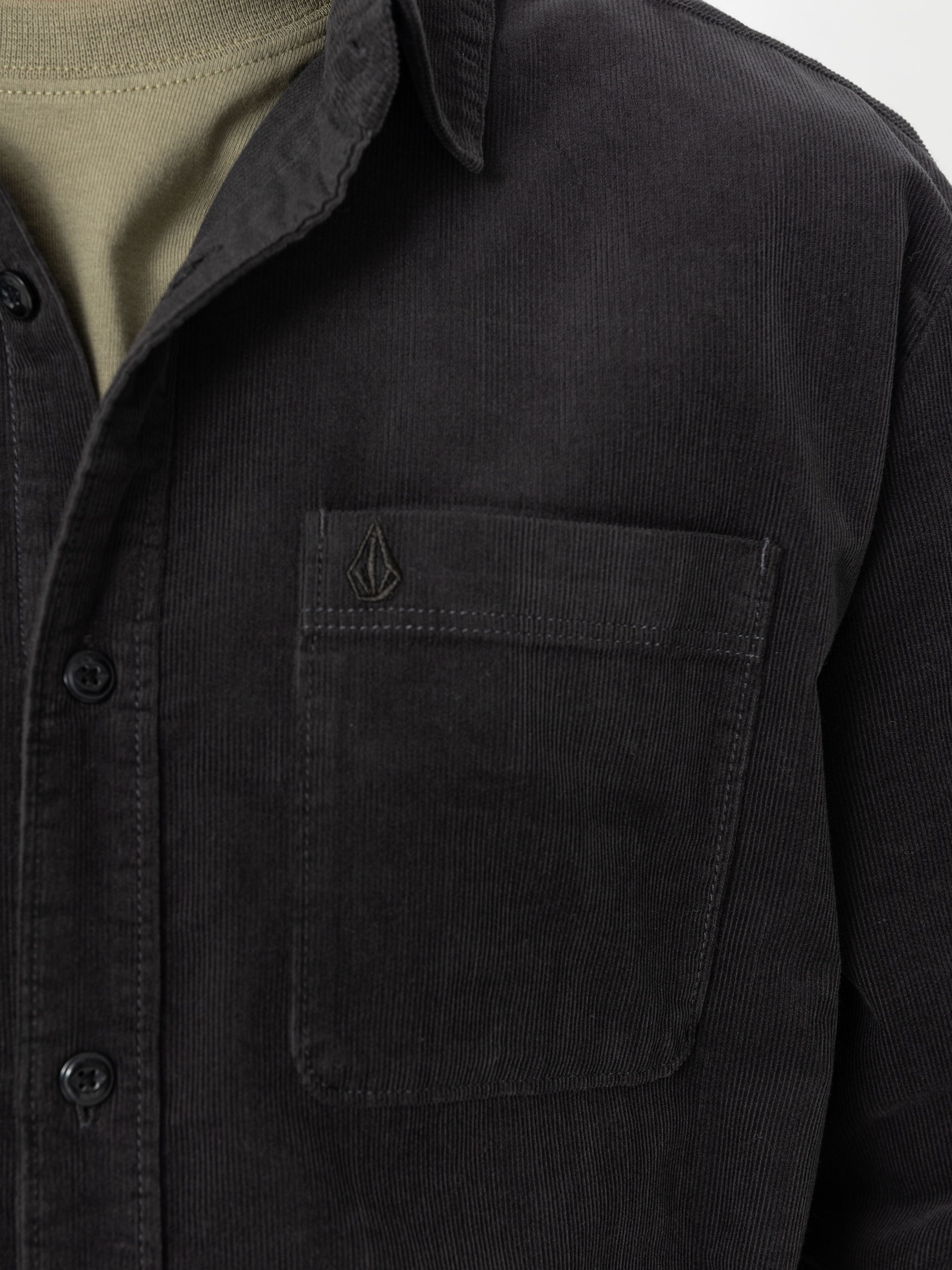 Košeľa Volcom Zander Ls (asphalt black)