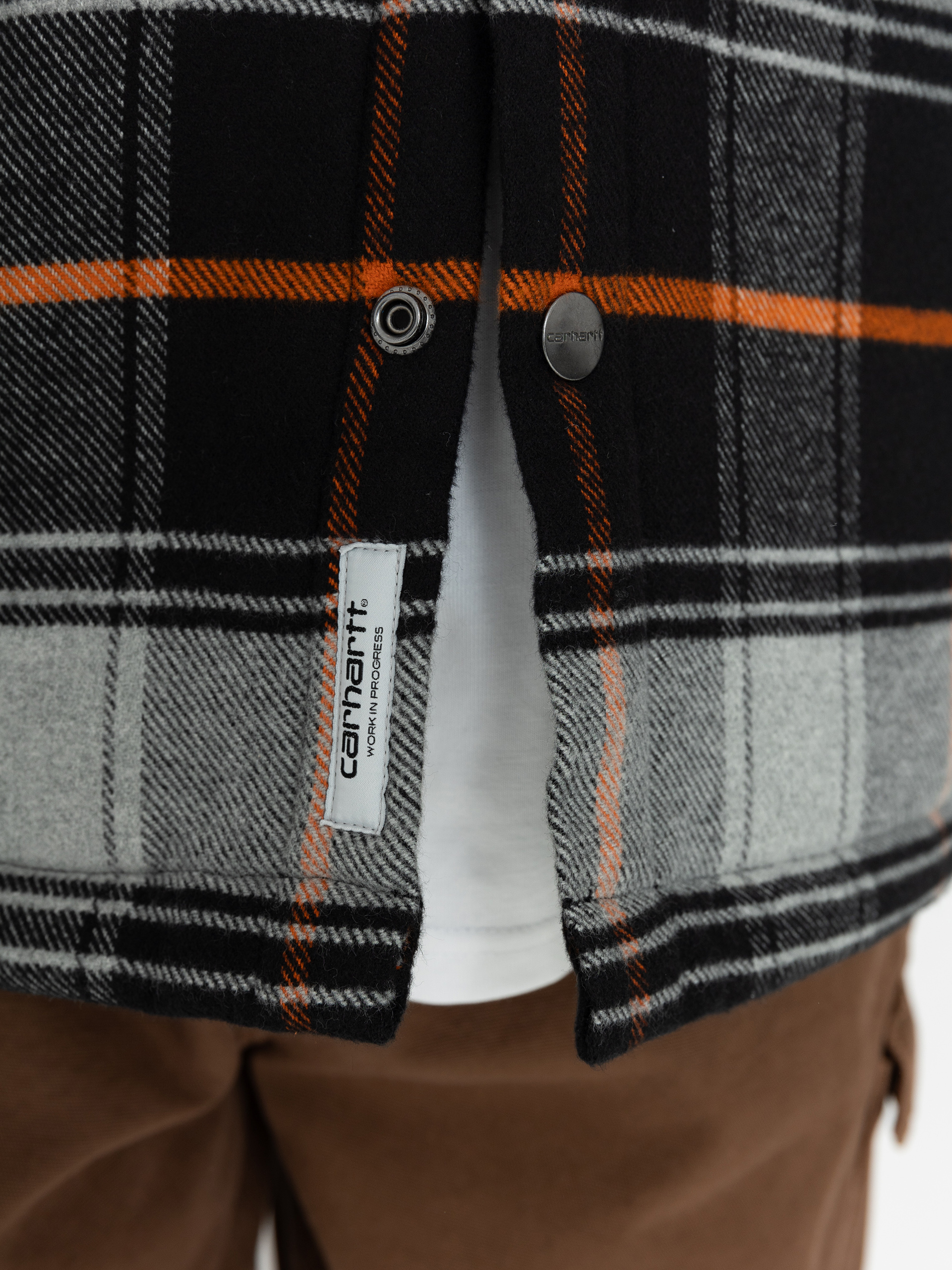 Bunda Carhartt WIP Baris (baris check/grey heather/black)