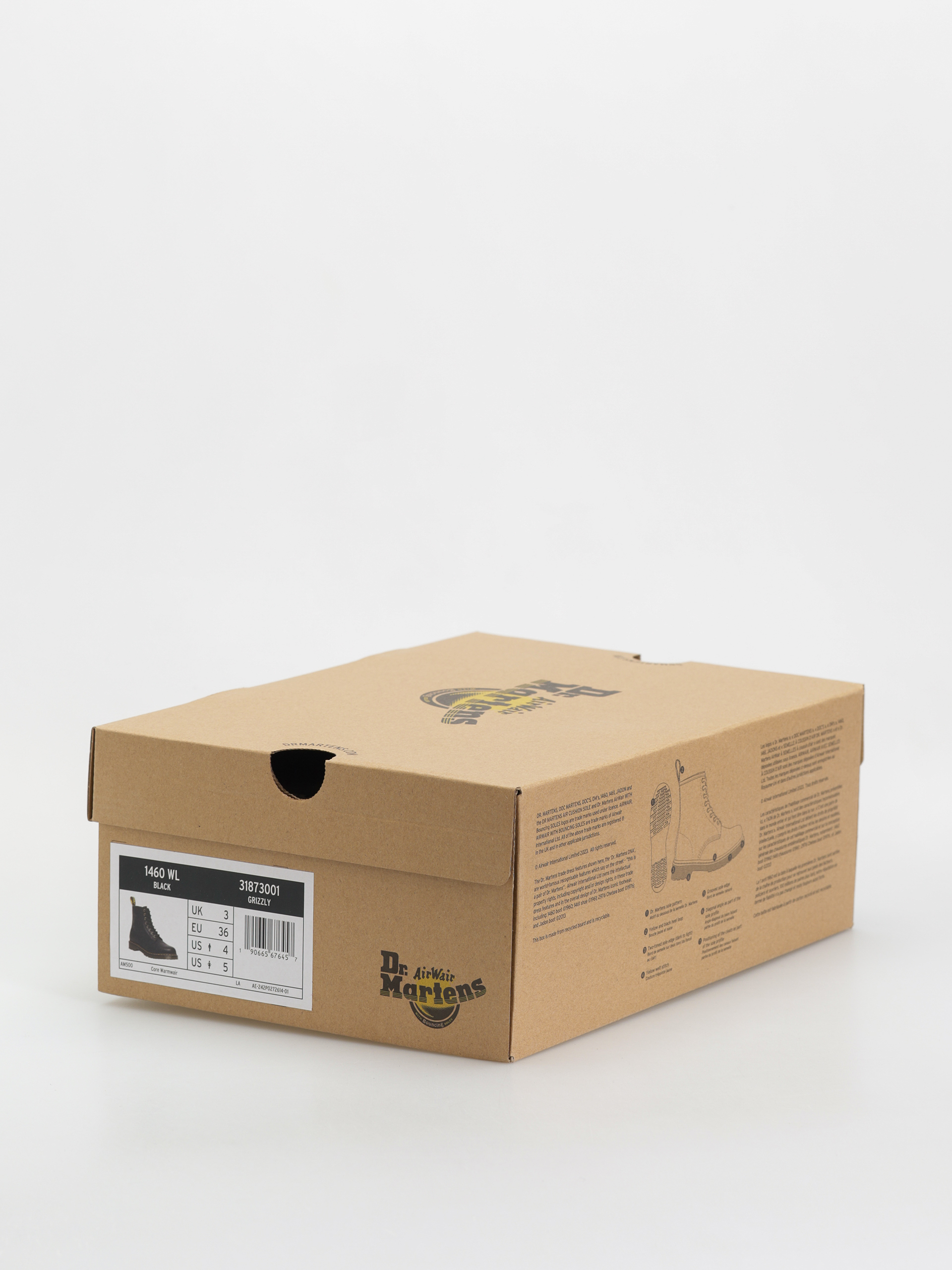 Topánky Dr. Martens 1460 WL Wmn (black grizzly)