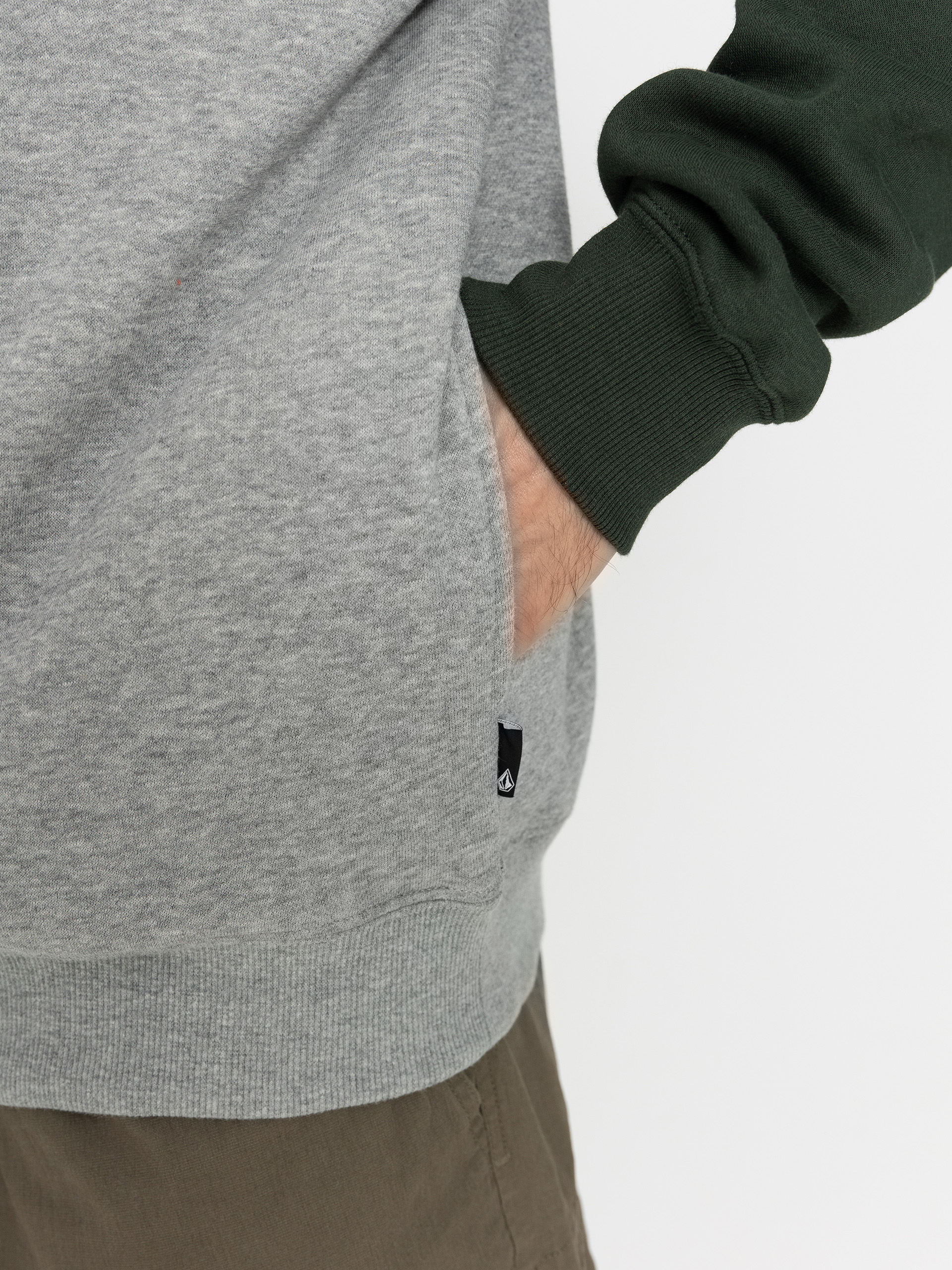 Mikina s kapucňou Volcom Divided HD (dark forest)