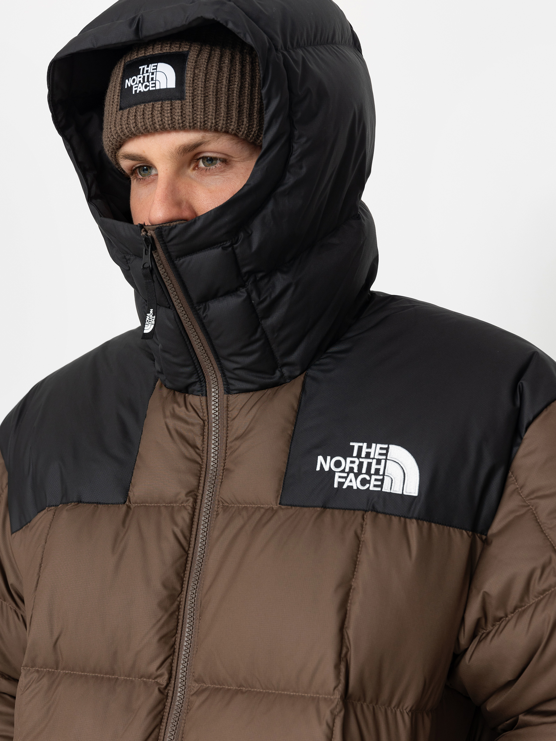 Bunda The North Face Lhotse Hooded (smokey brown)
