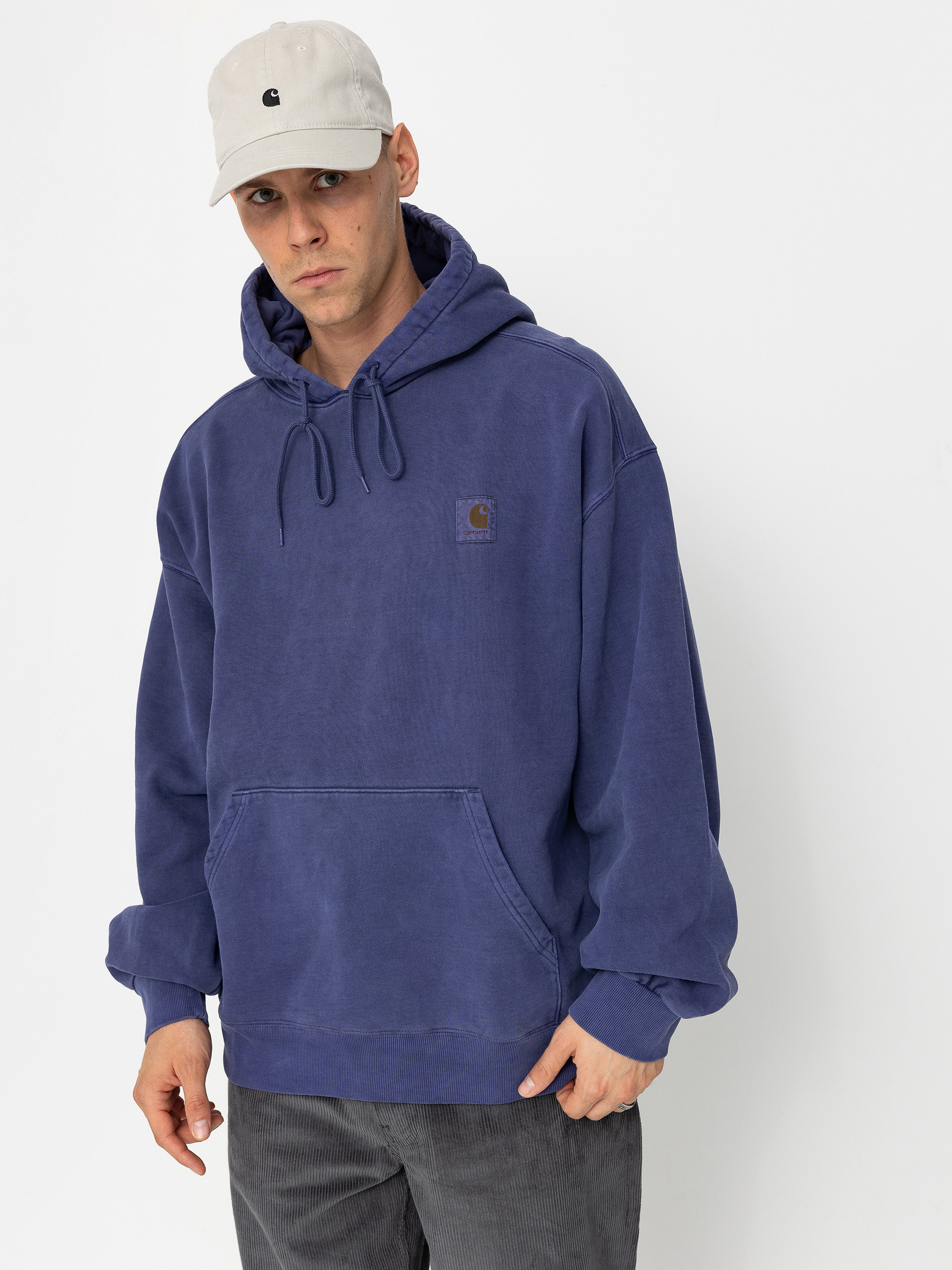 Mikina s kapucňou Carhartt WIP Vista HD (aura)