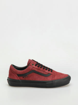 Topánky Vans Skate Old Skool (hairy suede black/burgundy)