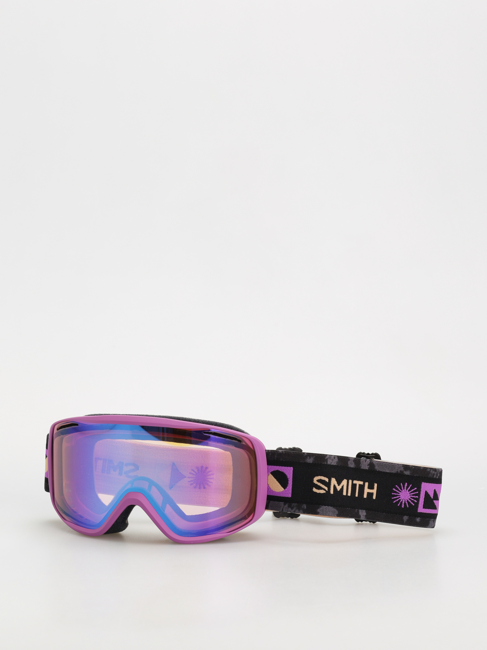 Snowboardové okuliare Smith Rally (vivid violet/blue sensor mirror)