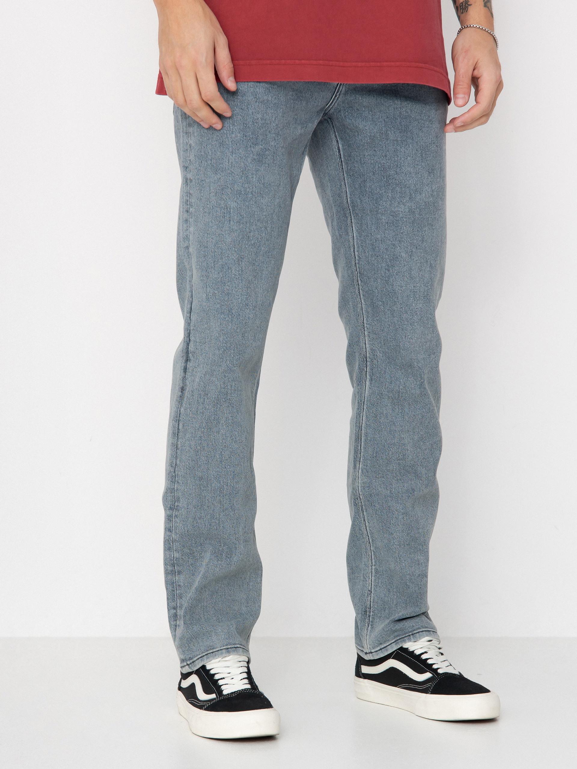 Nohavice Volcom Solver Denim (ash blue)