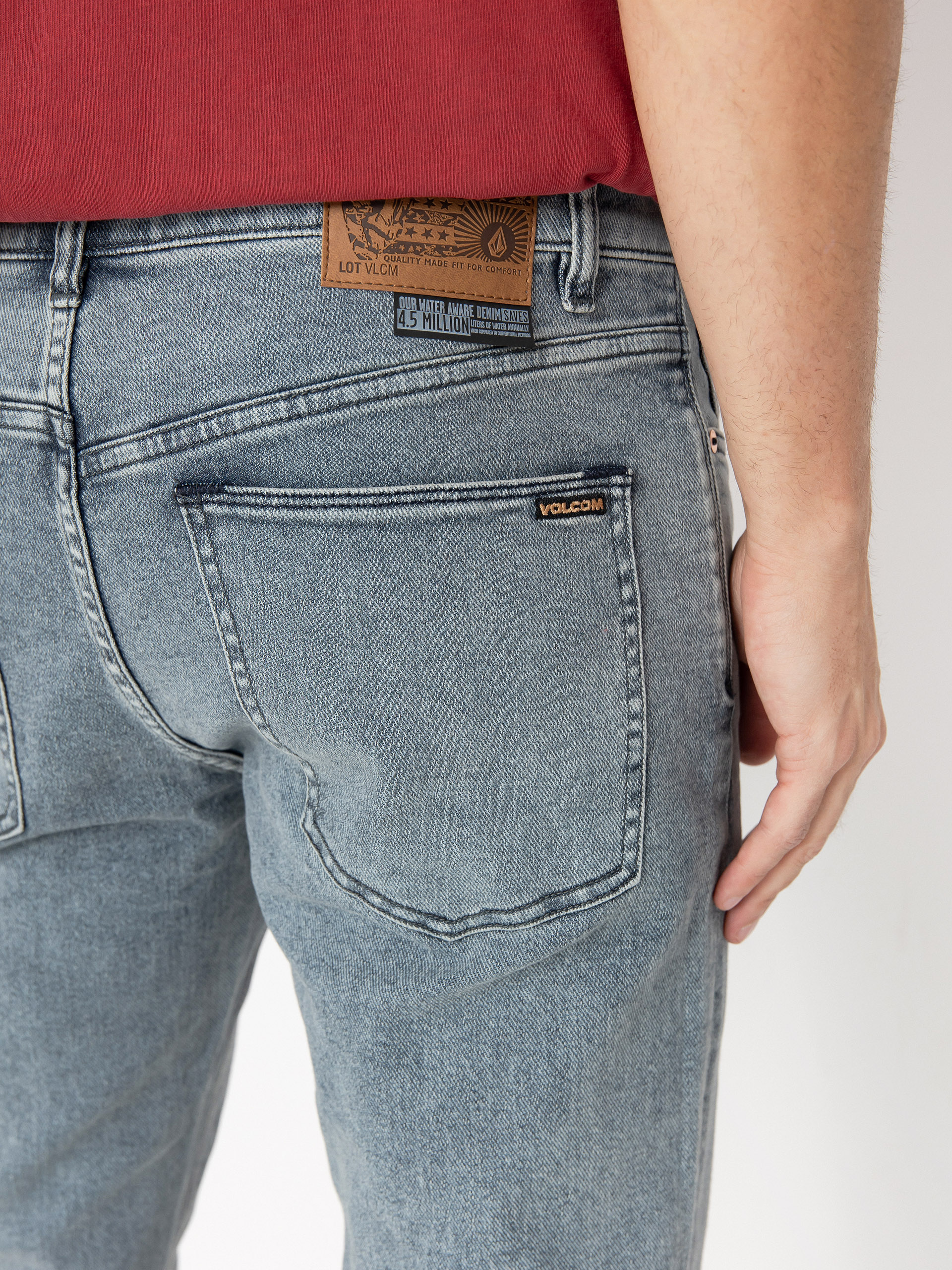 Nohavice Volcom Solver Denim (ash blue)