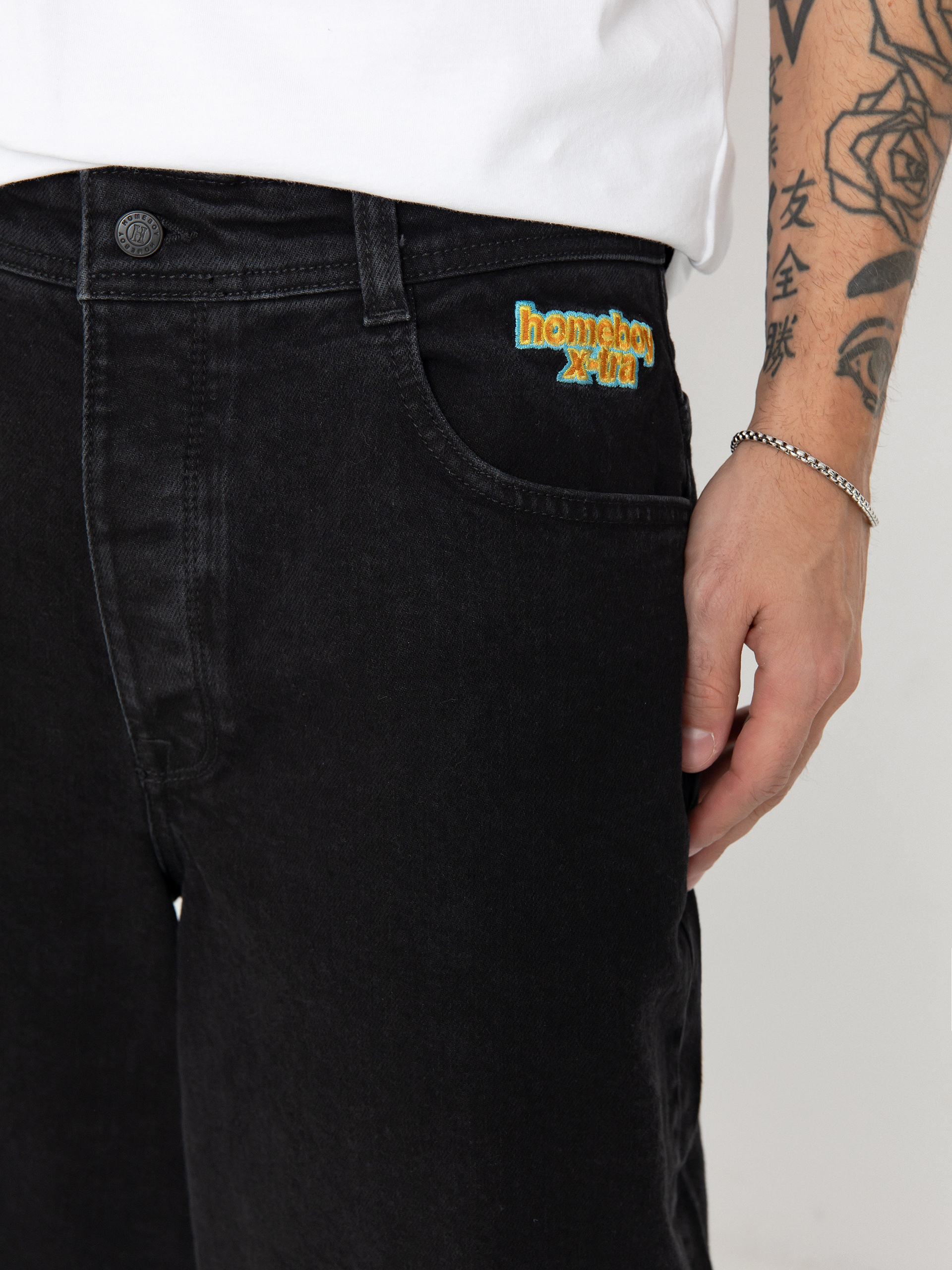 Nohavice Homeboy X Tra Monster Denim (washed black)