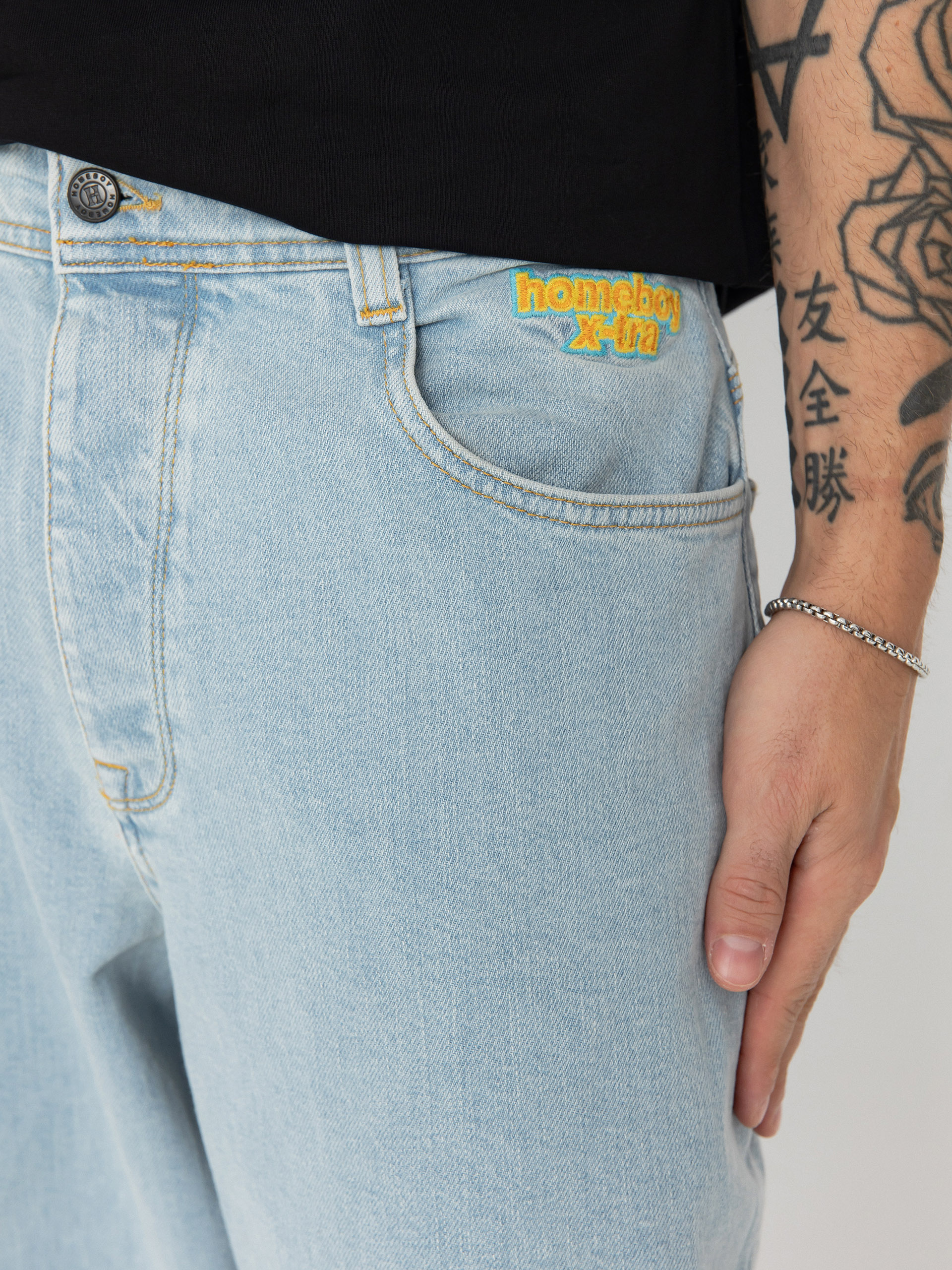 Nohavice Homeboy X Tra Monster Gothic Denim (moon)