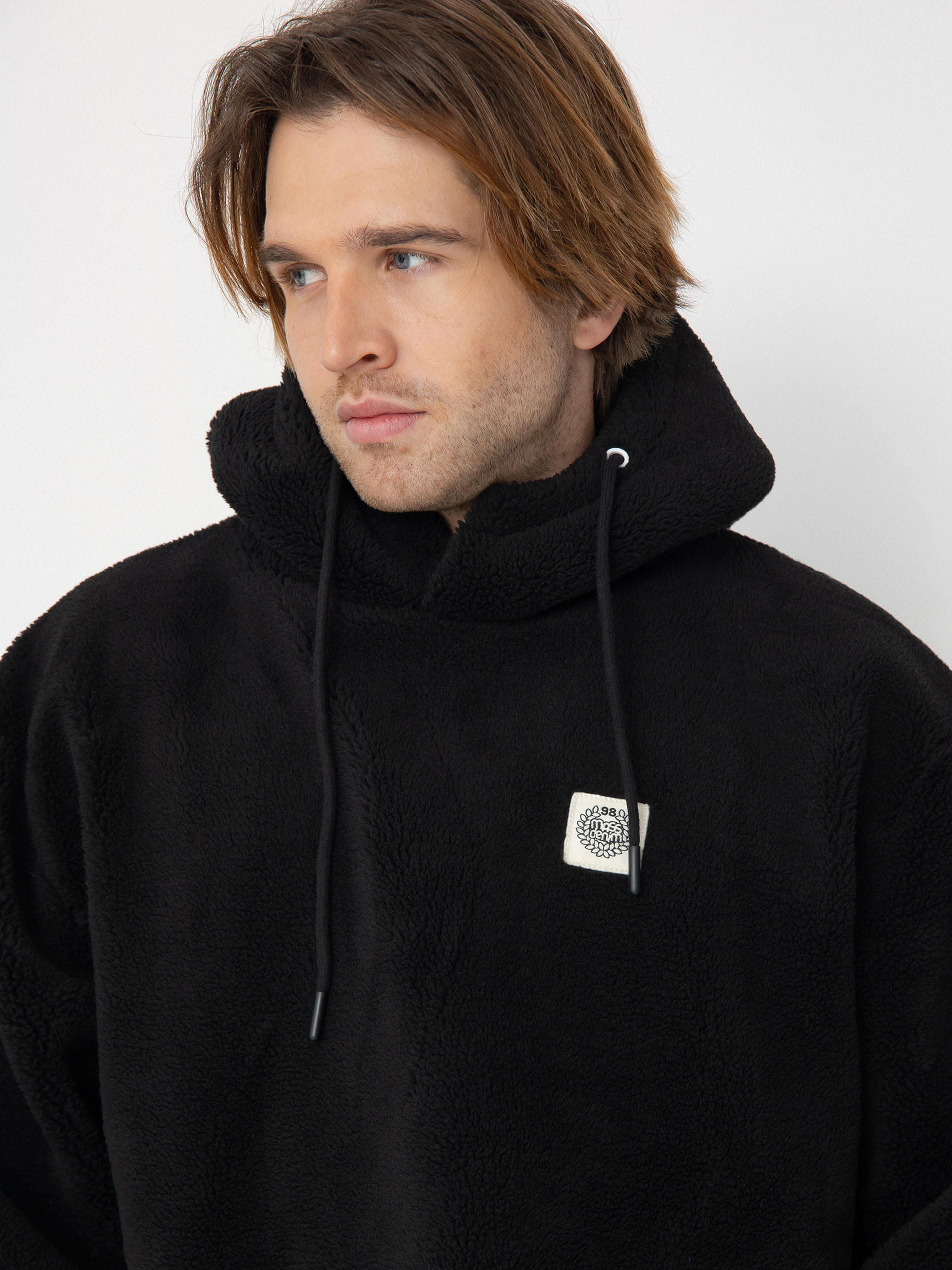 Bunda MassDnm Patch Teddy Hoody (black)