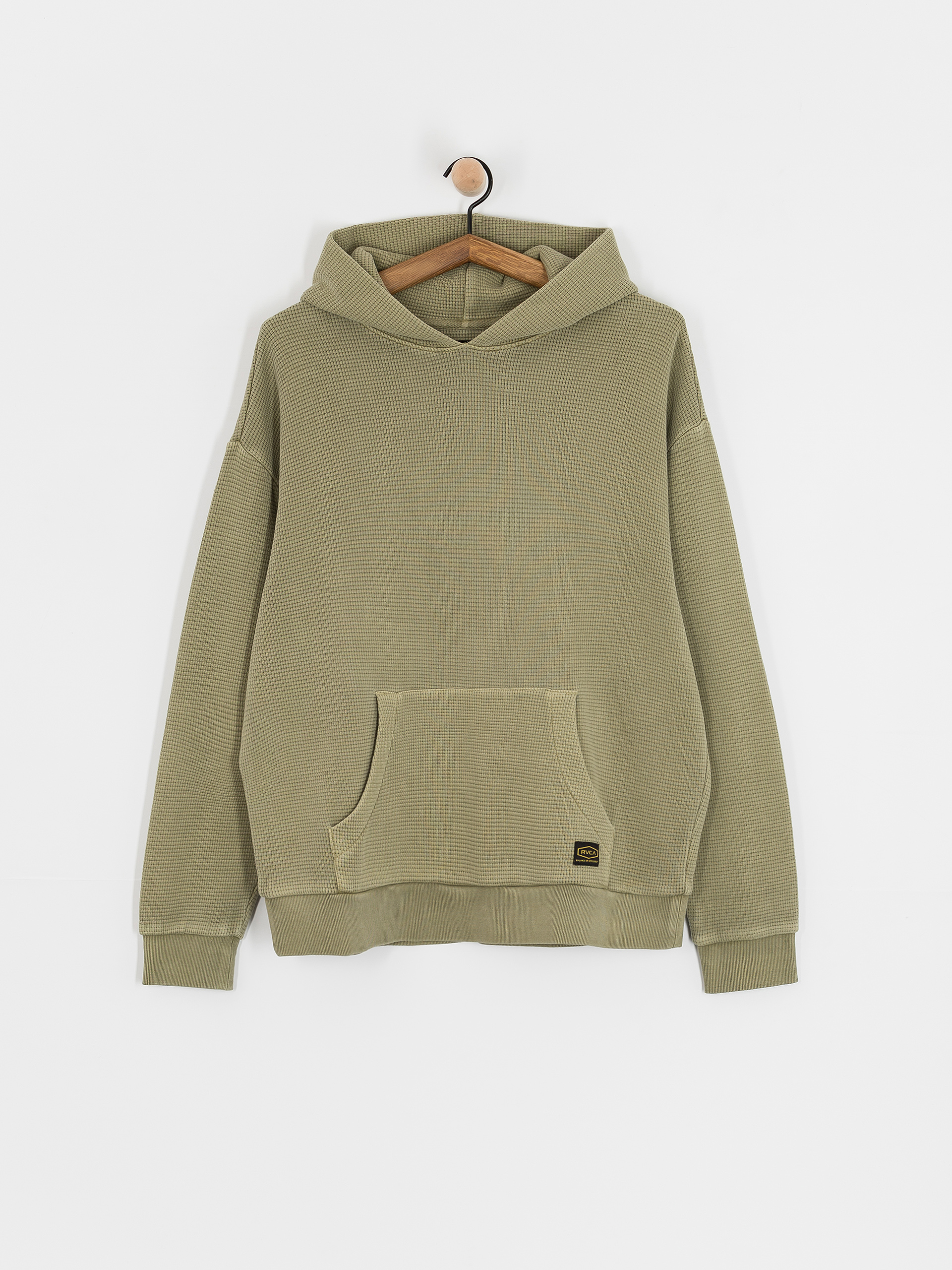Mikina s kapucňou RVCA Dayshift Thermal HD (olive)