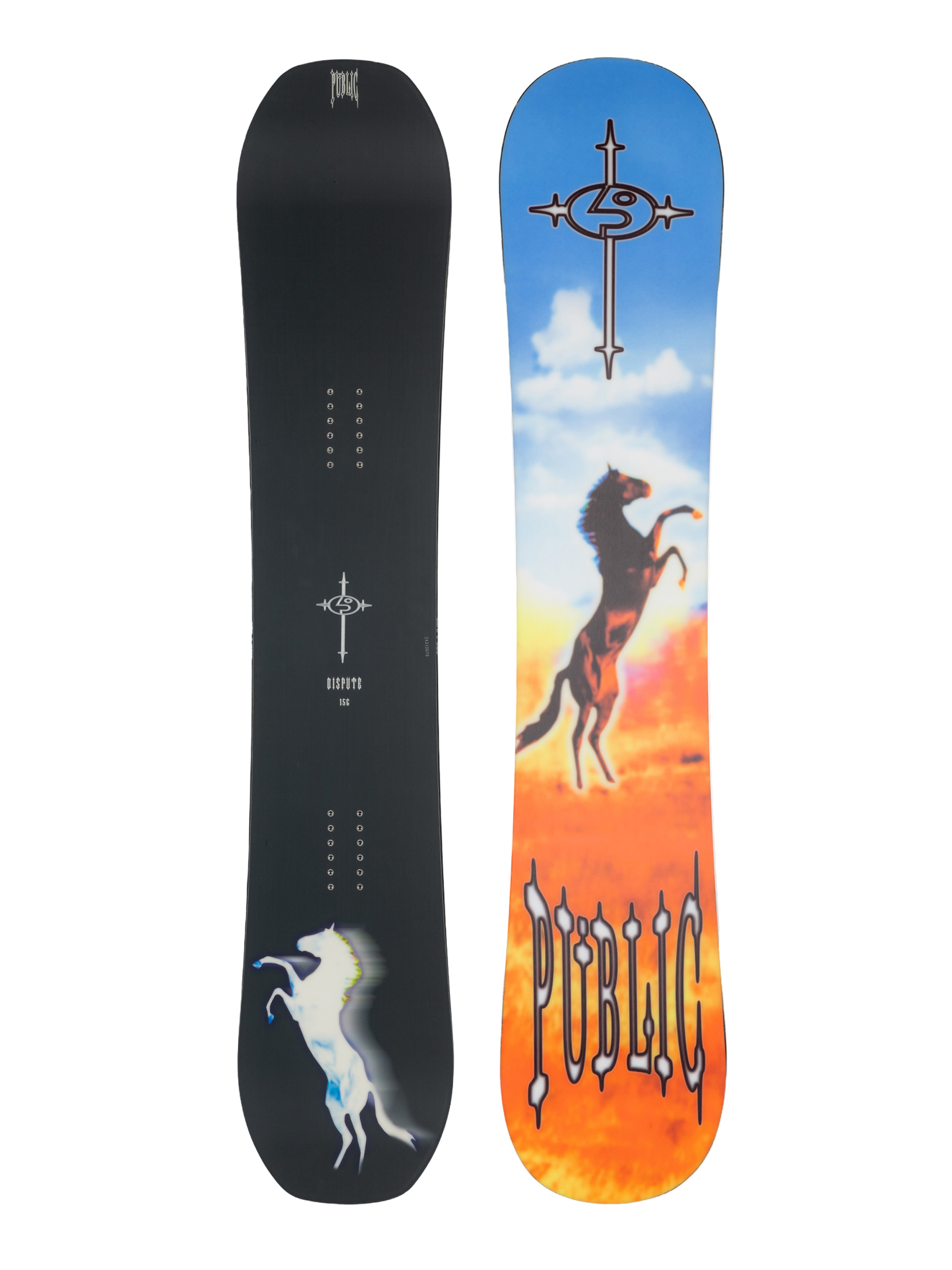 Snowboard Public Dispute (blue/orange/black)