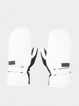 Rukavice Volcom Peep Gore Tex Mitt Wmn (white)