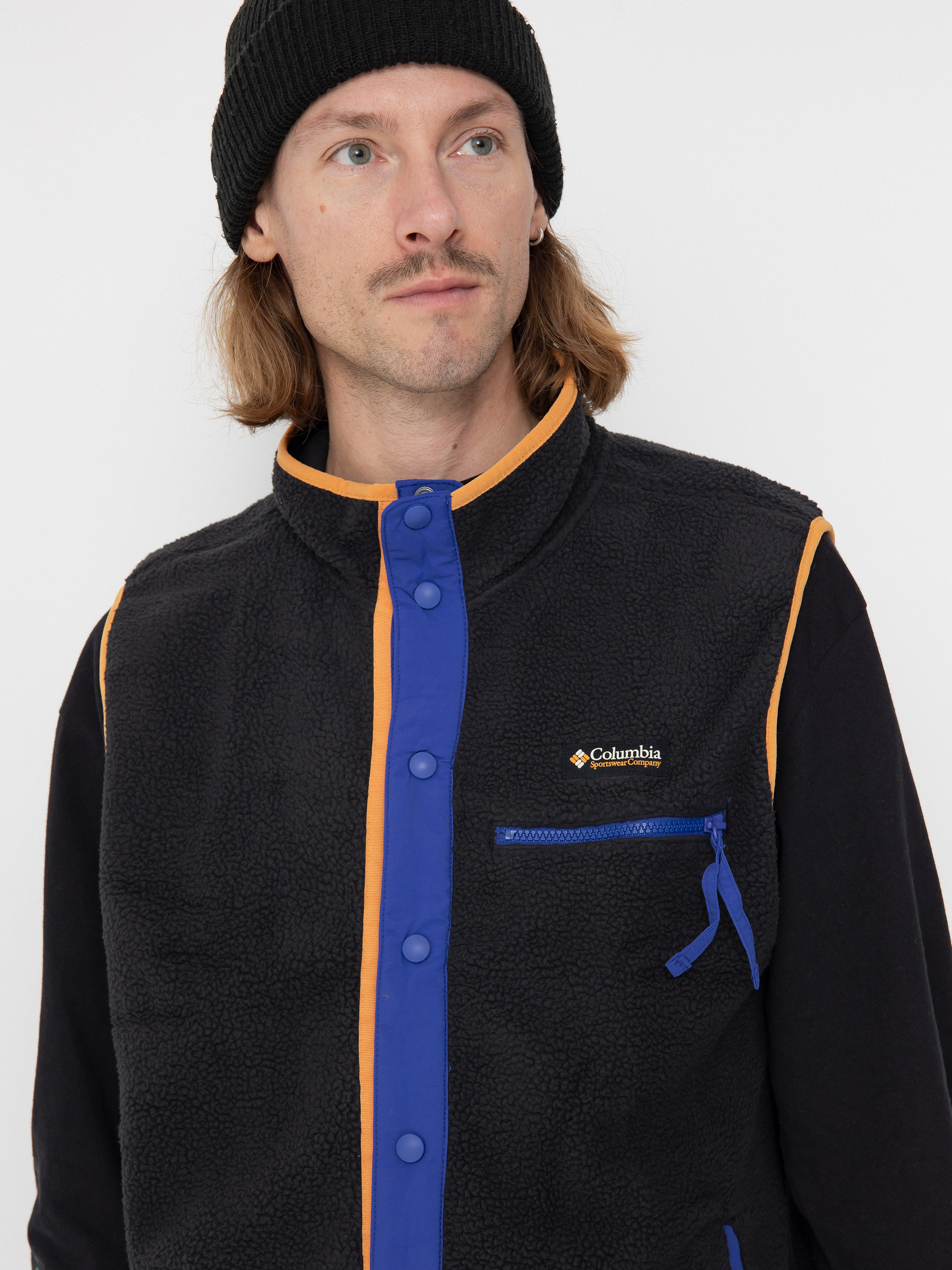 Pánsky Flísová mikina Columbia Helvetia II Vest (black)