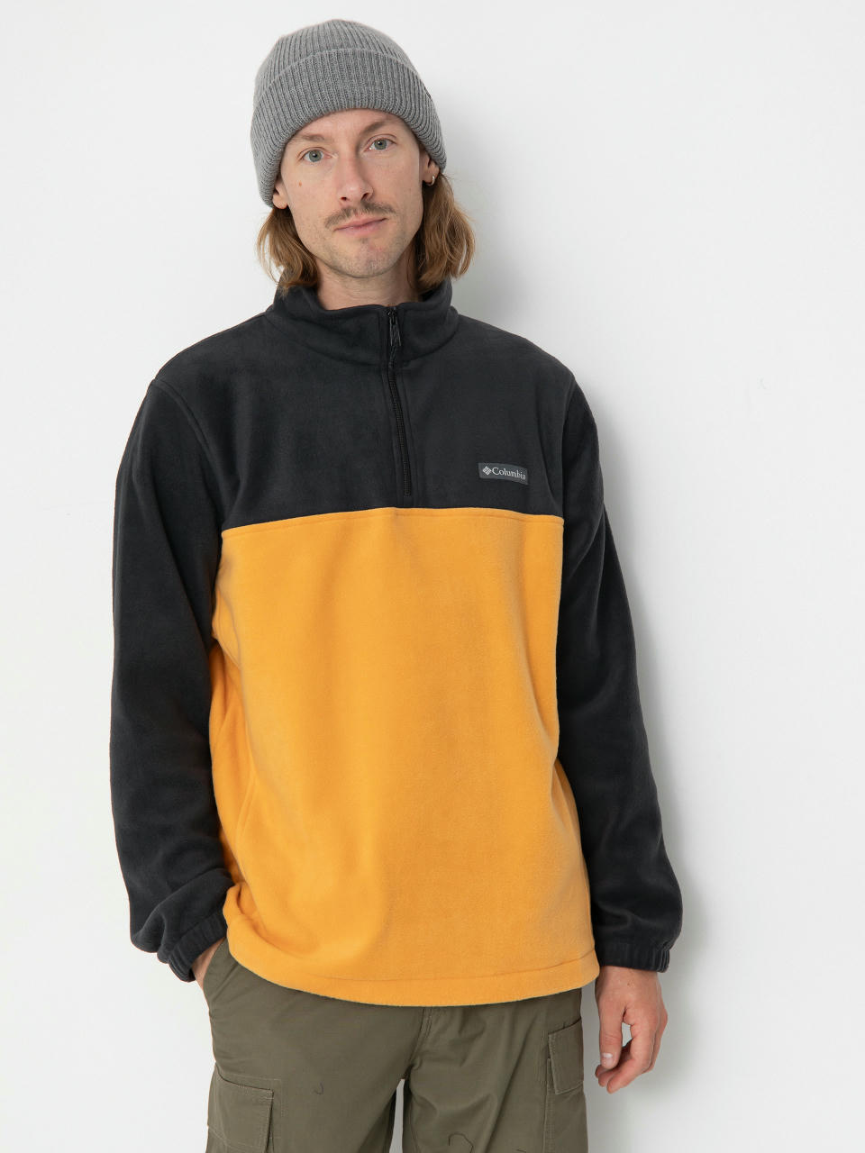 Pánsky Flísová mikina Columbia Steens Mountain Half Zip (sunstone black)