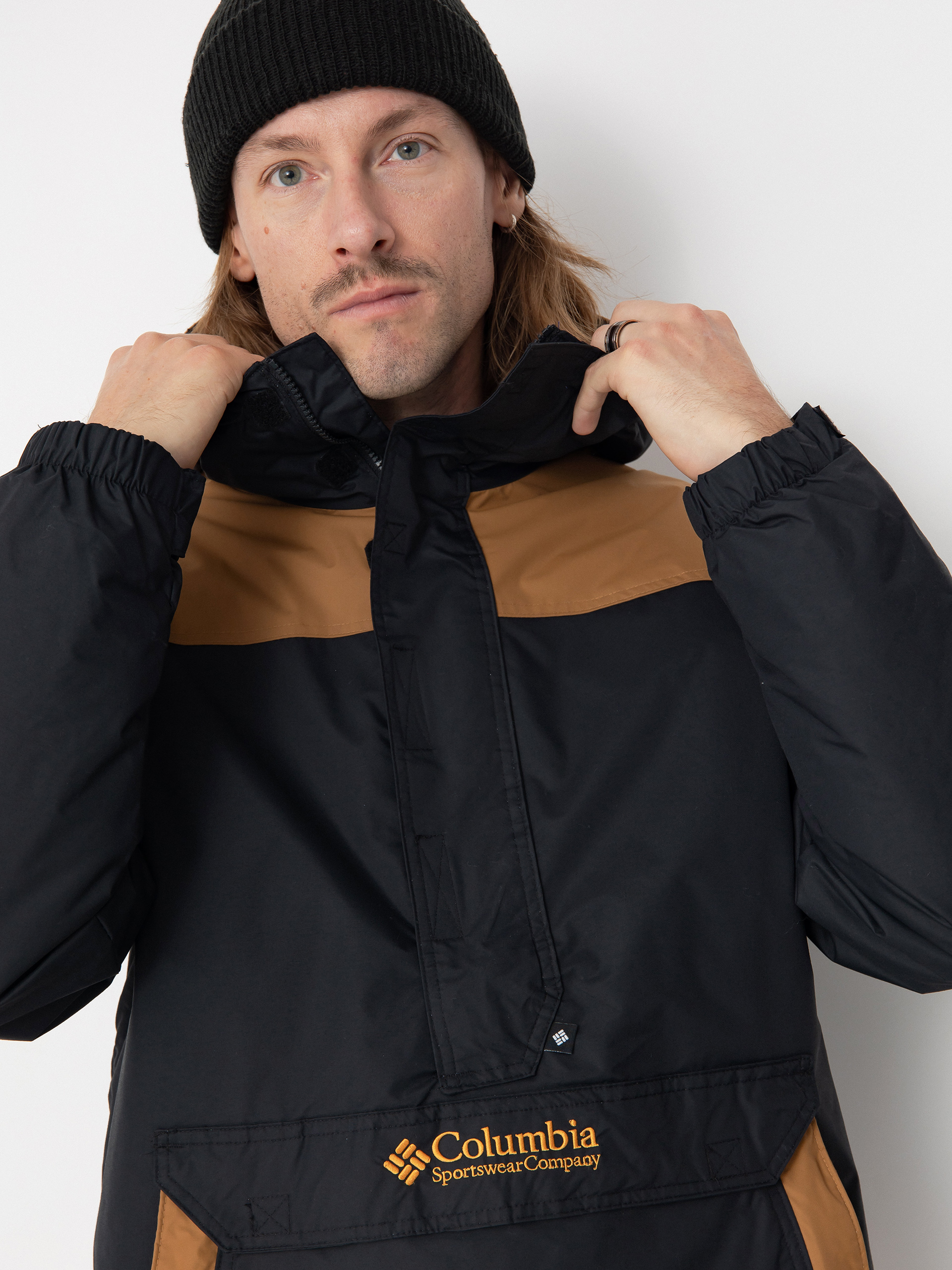 Bunda Columbia Challenger II Insulated Pullover (black camel br)