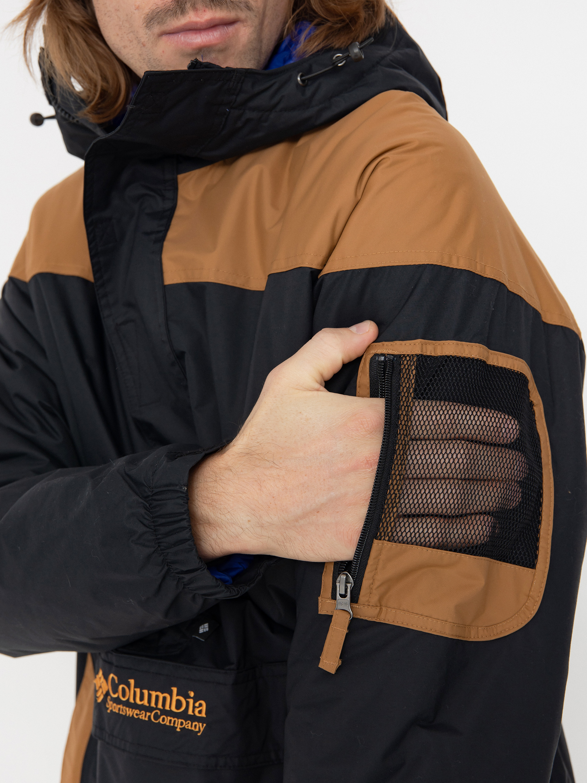 Bunda Columbia Challenger II Insulated Pullover (black camel br)